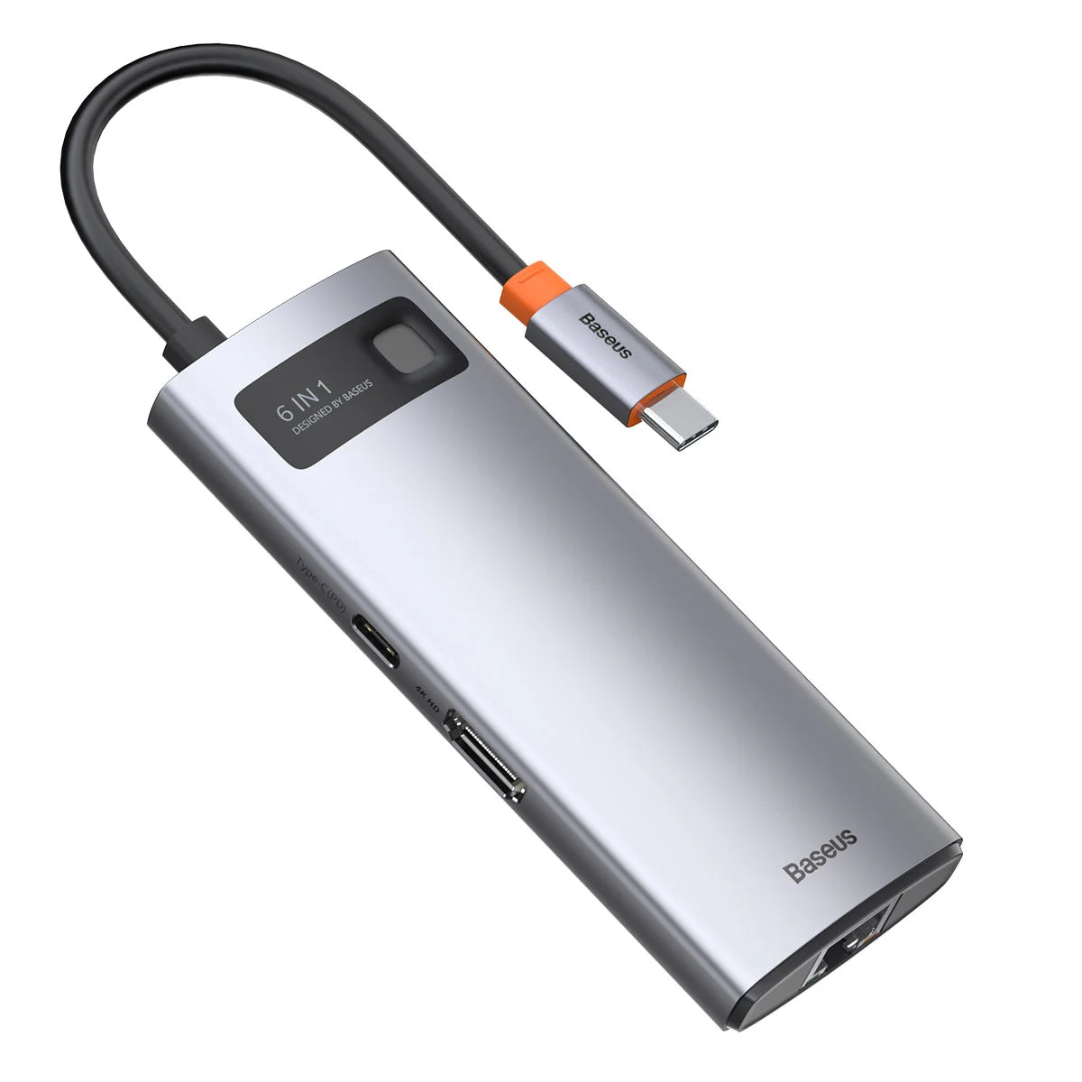 Baseus Metal Gleam Series 6 in 1 Type-C Multifunctional Hub Adapter