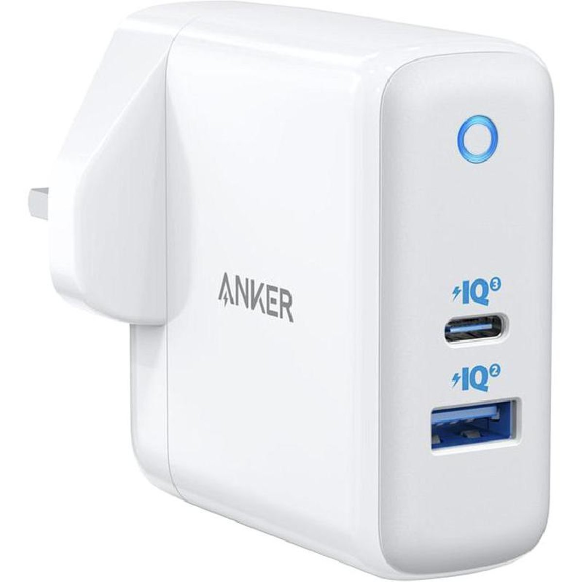 ANKER POWERPORT ATOM III (TWO PORTS) WHITE