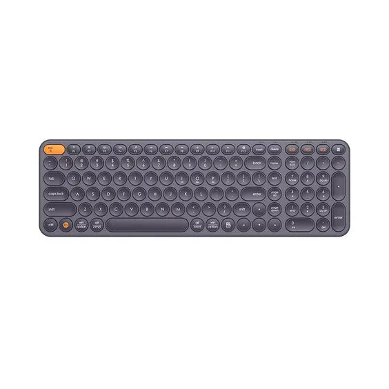 Baseus K01B Wireless Tri-Mode Keyboard (Bluetooth 5.0 & Wireless 2.4G) | Silent US Layout Keyboards - Grey