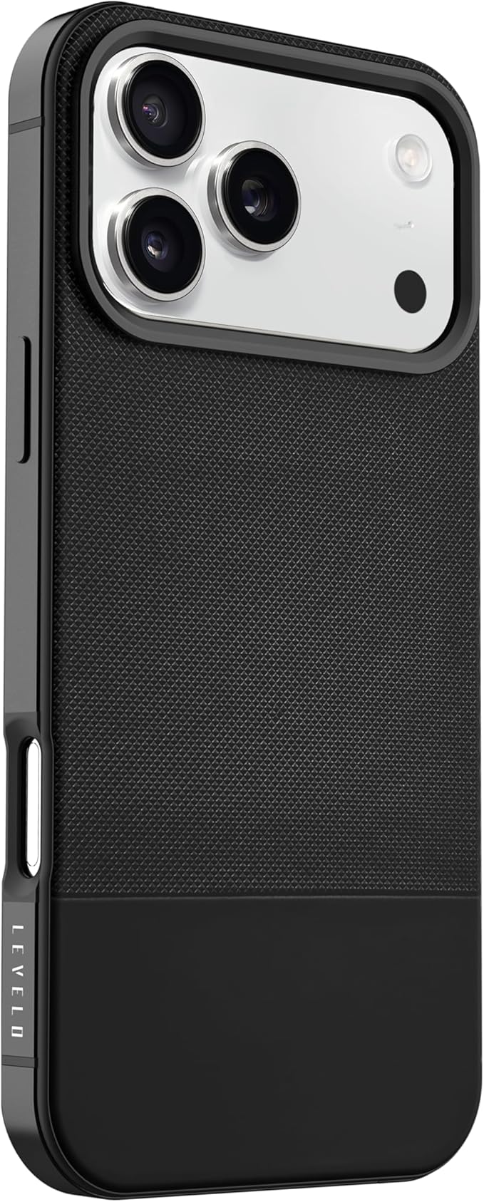 Levelo Cuir Case for Iphone 17 pro - Phantom Black