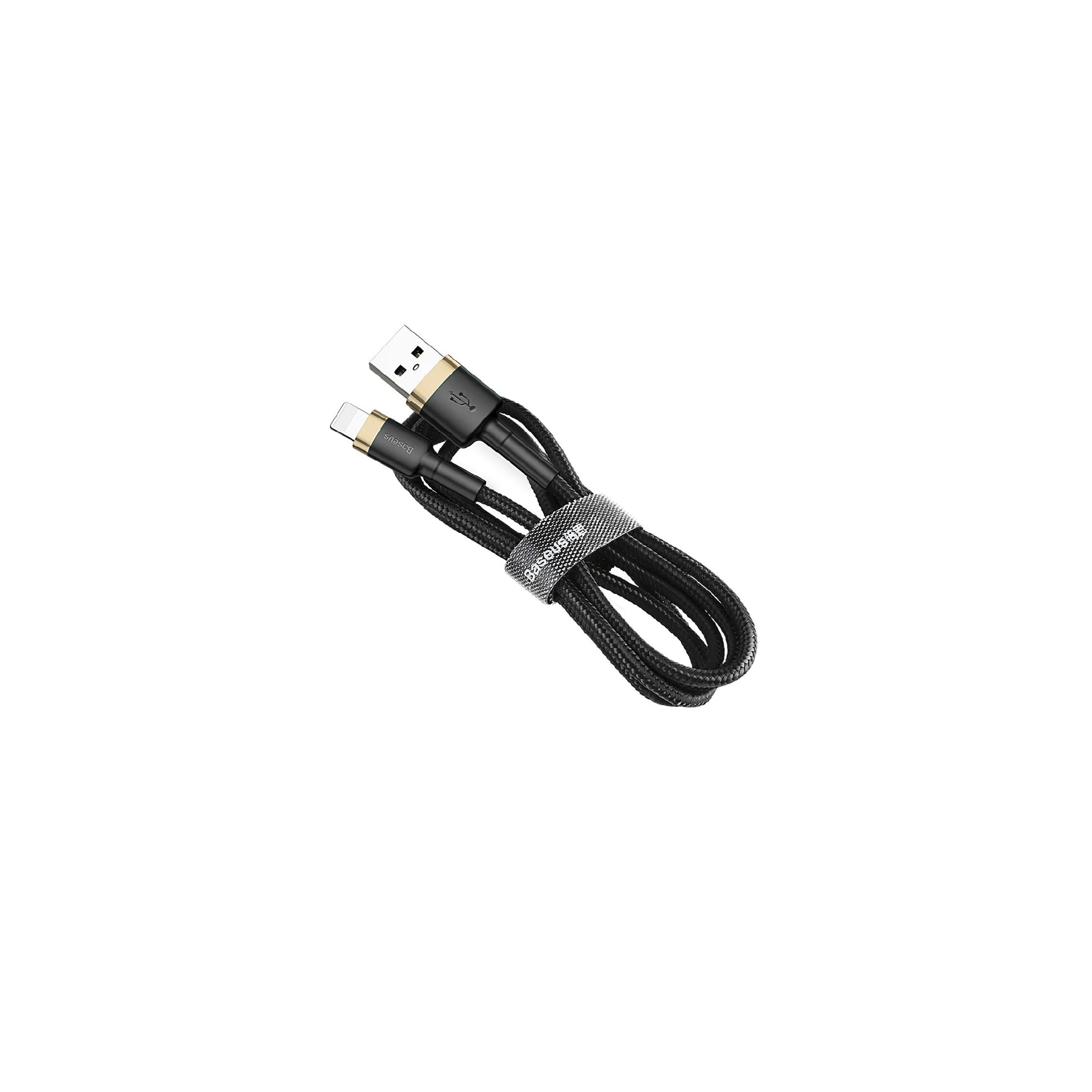 Baseus Cafule Cable durable nylon cord USB / Lightning QC3.0 2A 3M black-gold