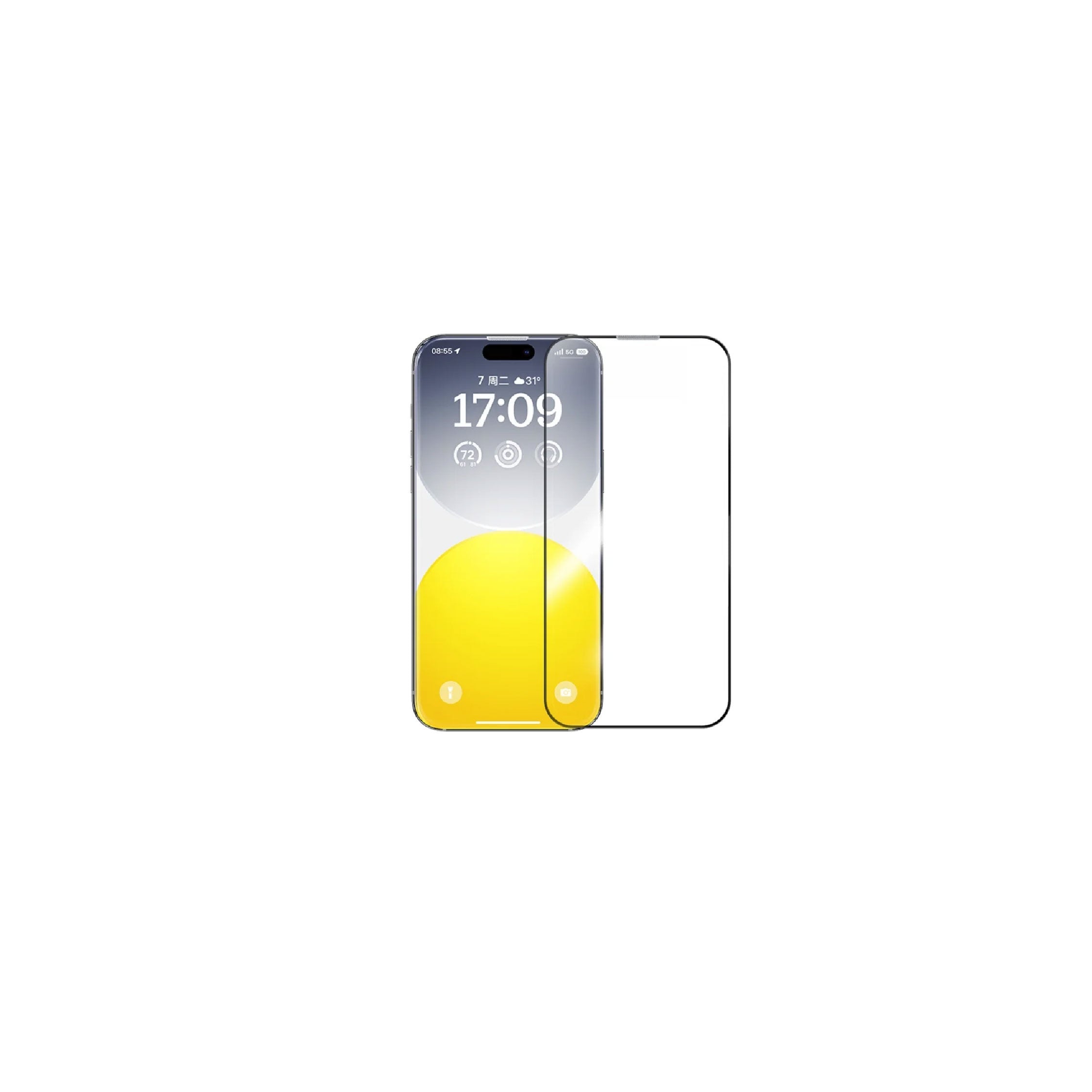 Baseus Sapphire HD Tempered Glass for iP 15 Pro Clear