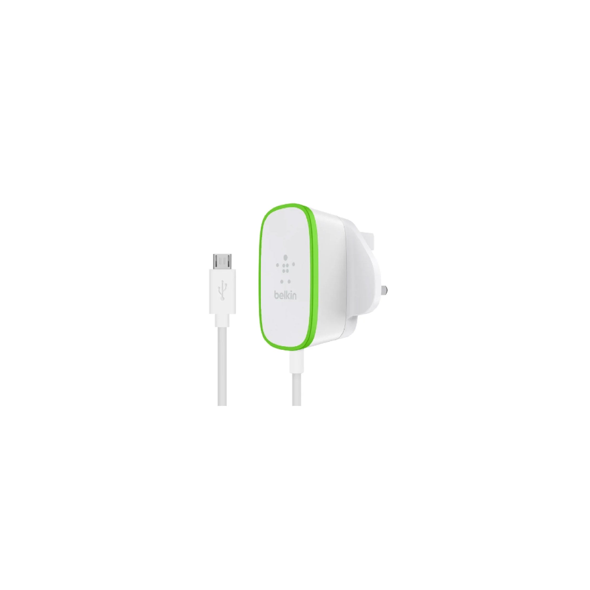 Belkin Wall Charger 2.1A w/Micro-USB Cable - White