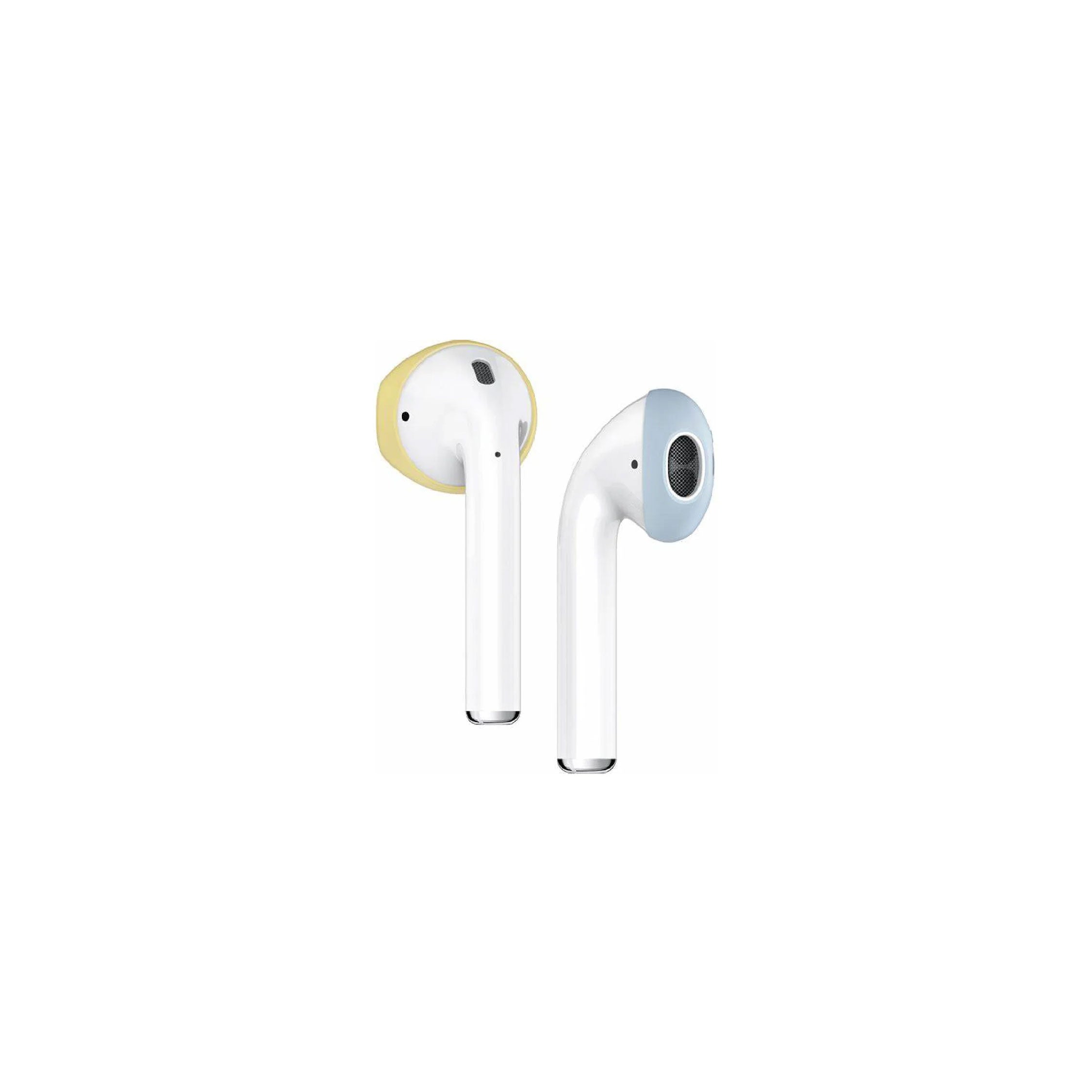 Elago Airpods Secure Fit - Creamy Yellow/Pastel Blue