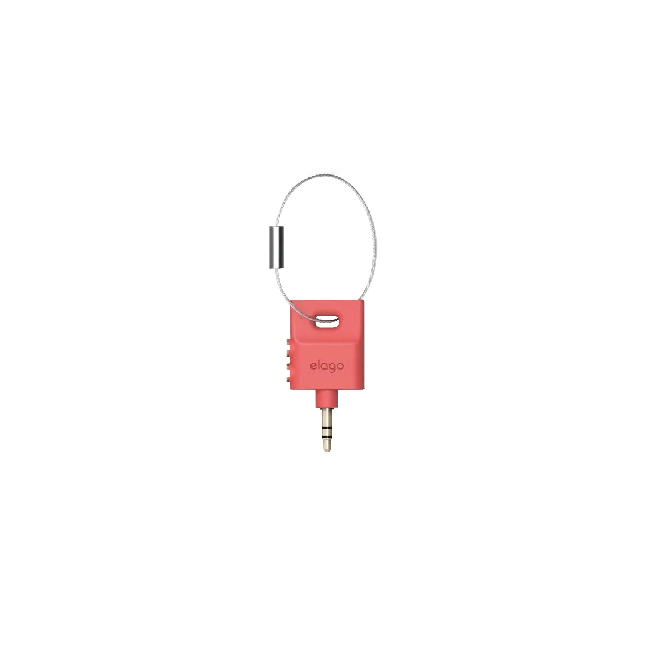 Elago Keyring Headphone Splitter - Italian Rose