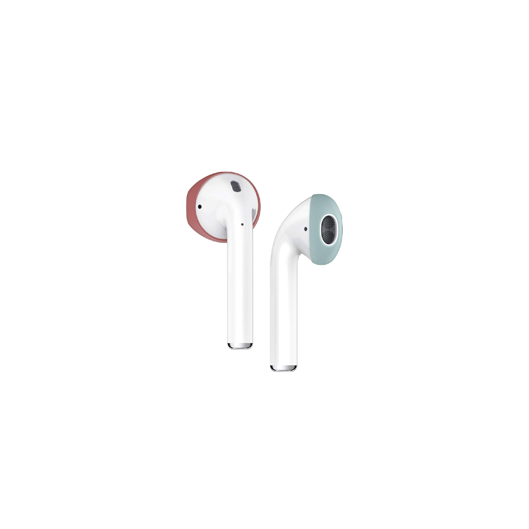 Elago Secure Fit 2 Pairs Cover Airpods 1/2 - Talian Rose/Coral Blue