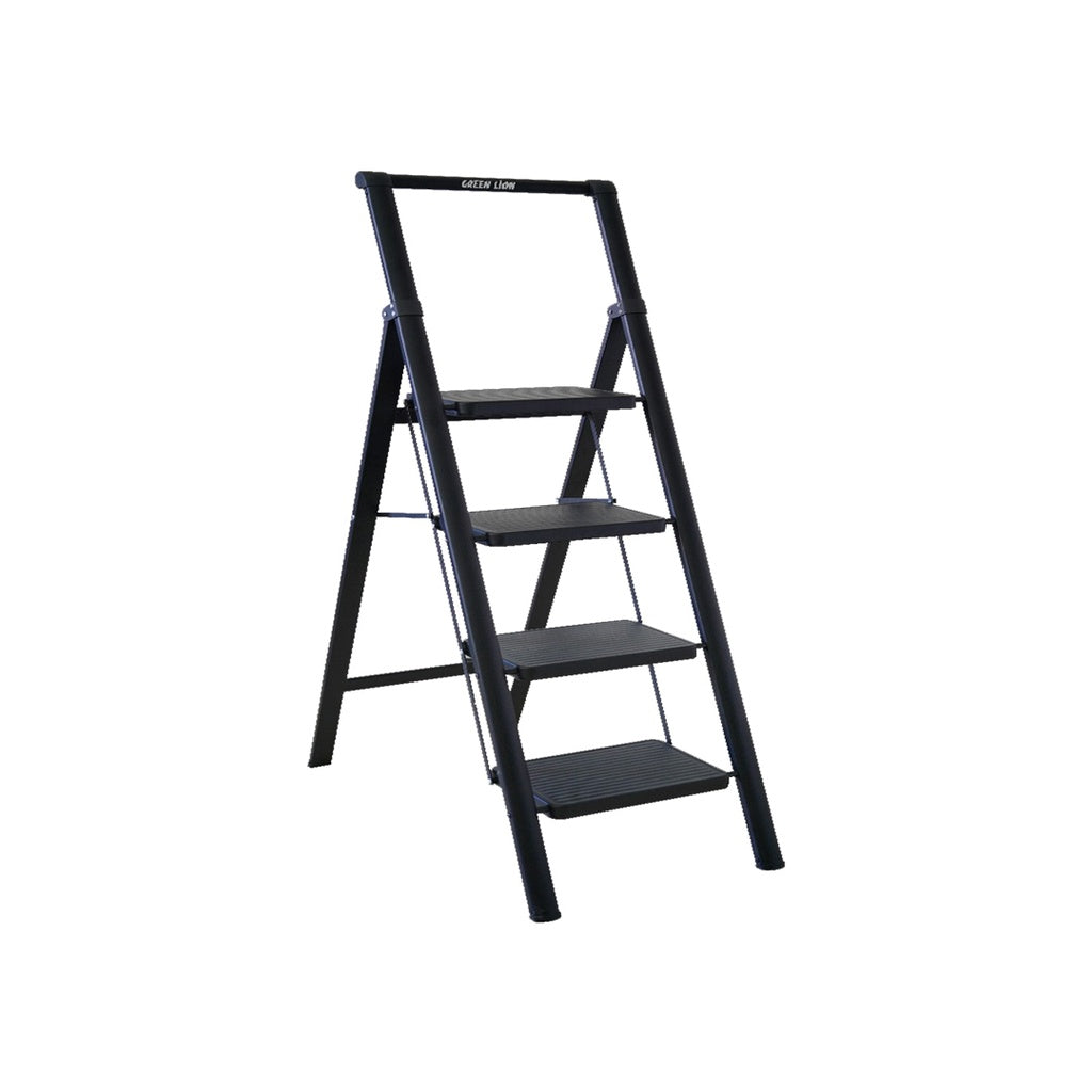 Green Lion Foldable Ladder - Black