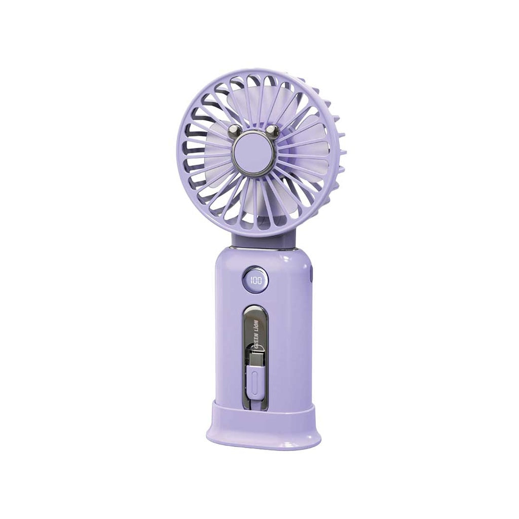 Green Lion WindMate Portable Power Bank & Fan 10K mAh - Pink