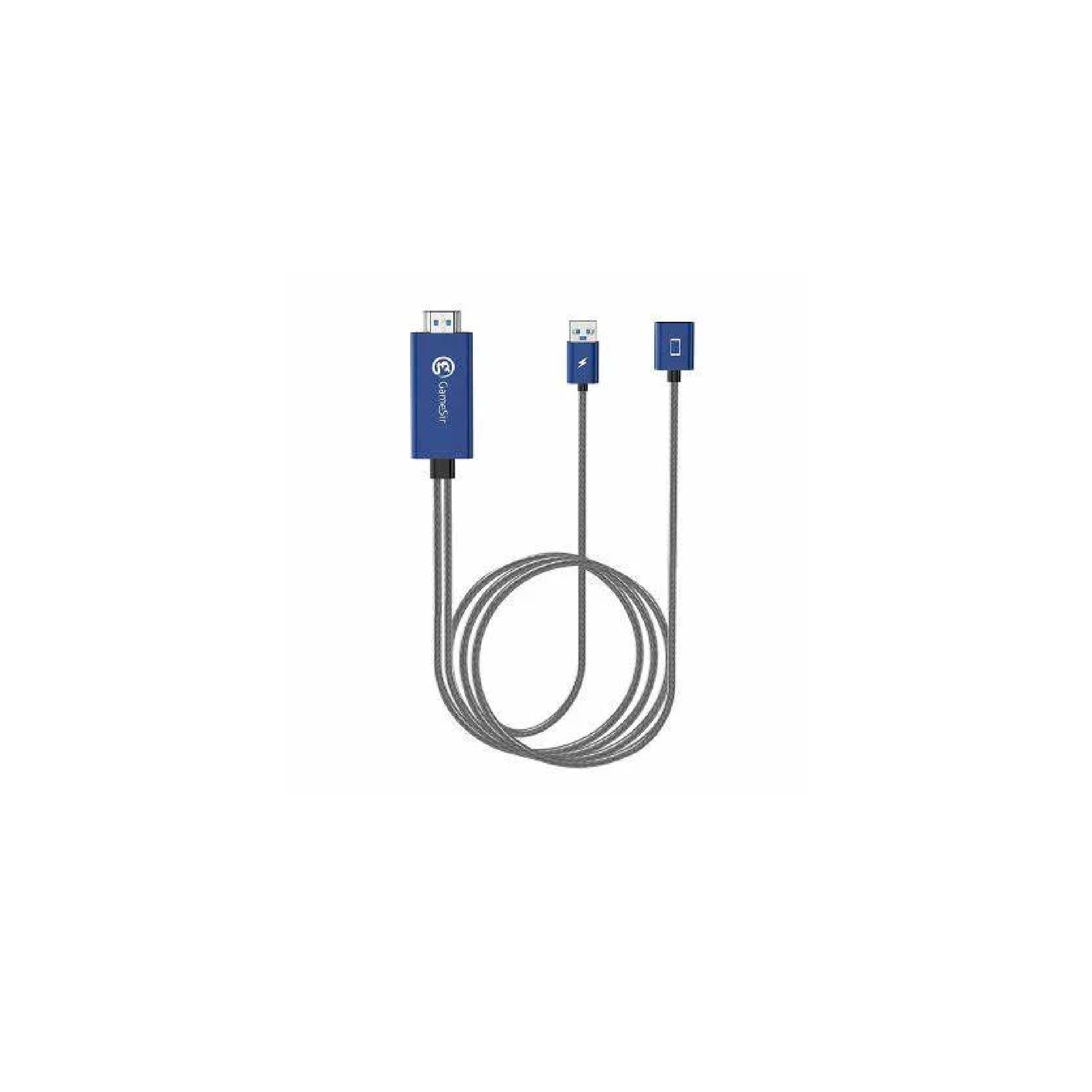 GameSir GTV100 Display Adapter Cable for Mobile Gaming, Compatible w/ iOS