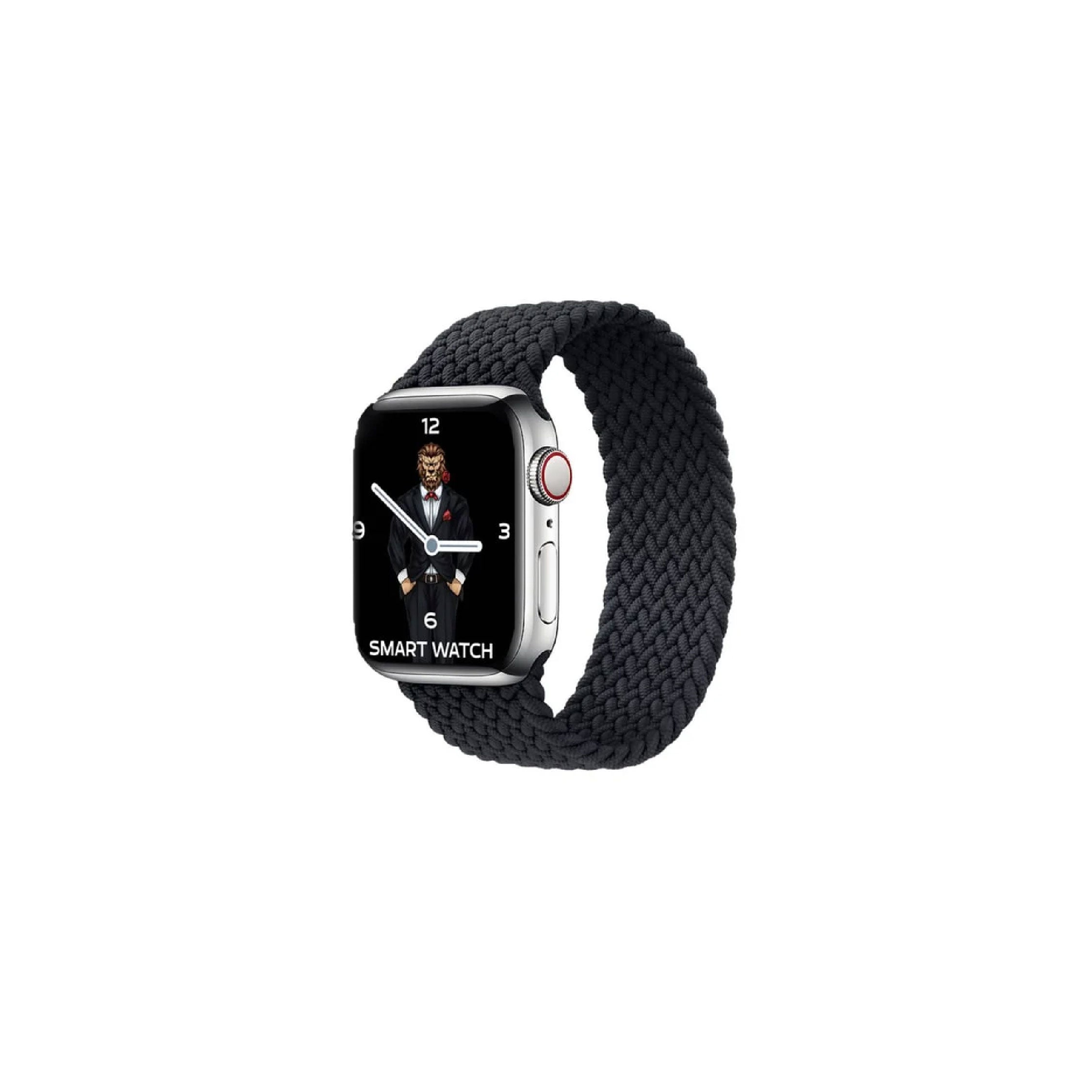 Green Lion Braided Solo Loop Strap for Apple Watch 38/40mm - Black