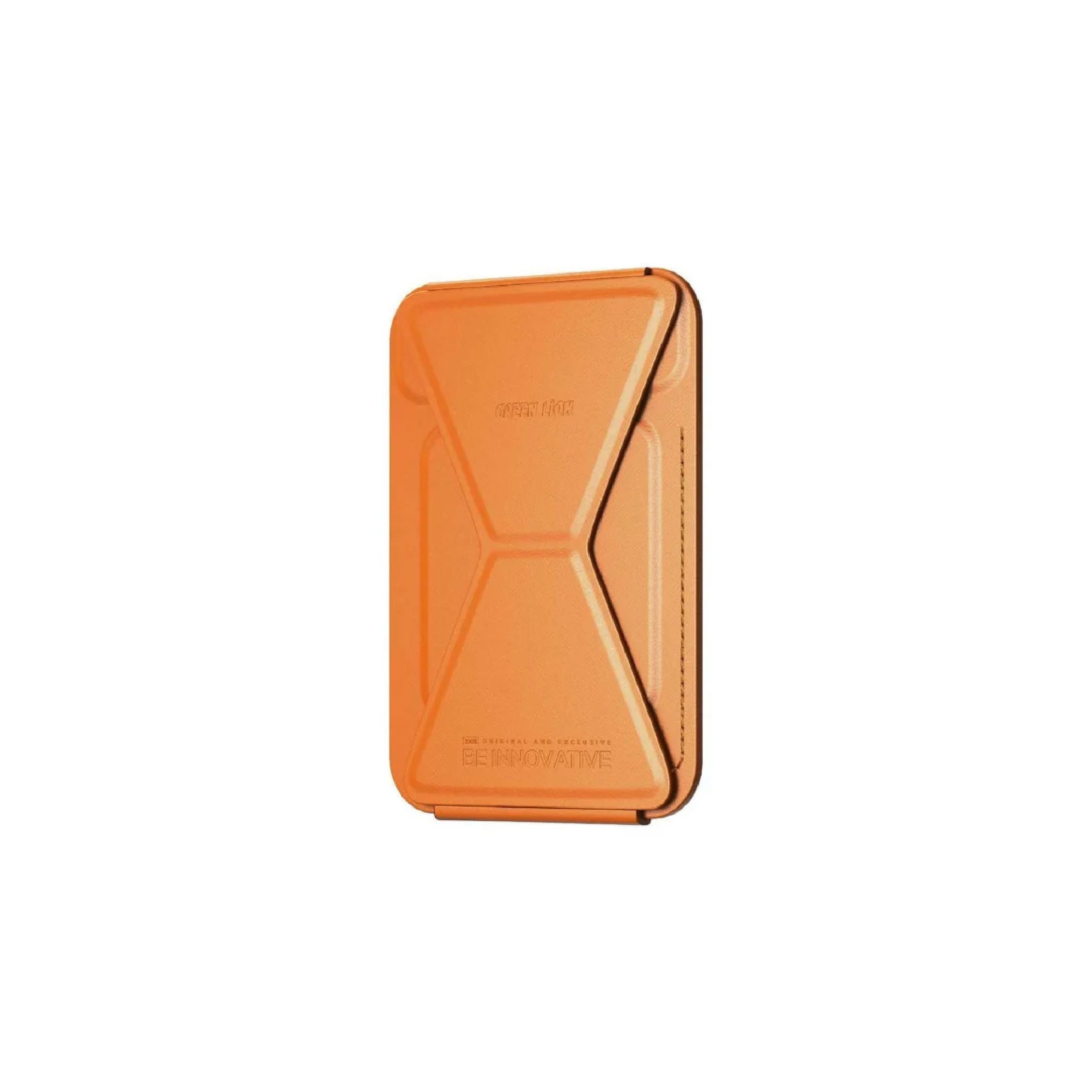 Green Lion Magnetic Wallet - Orange