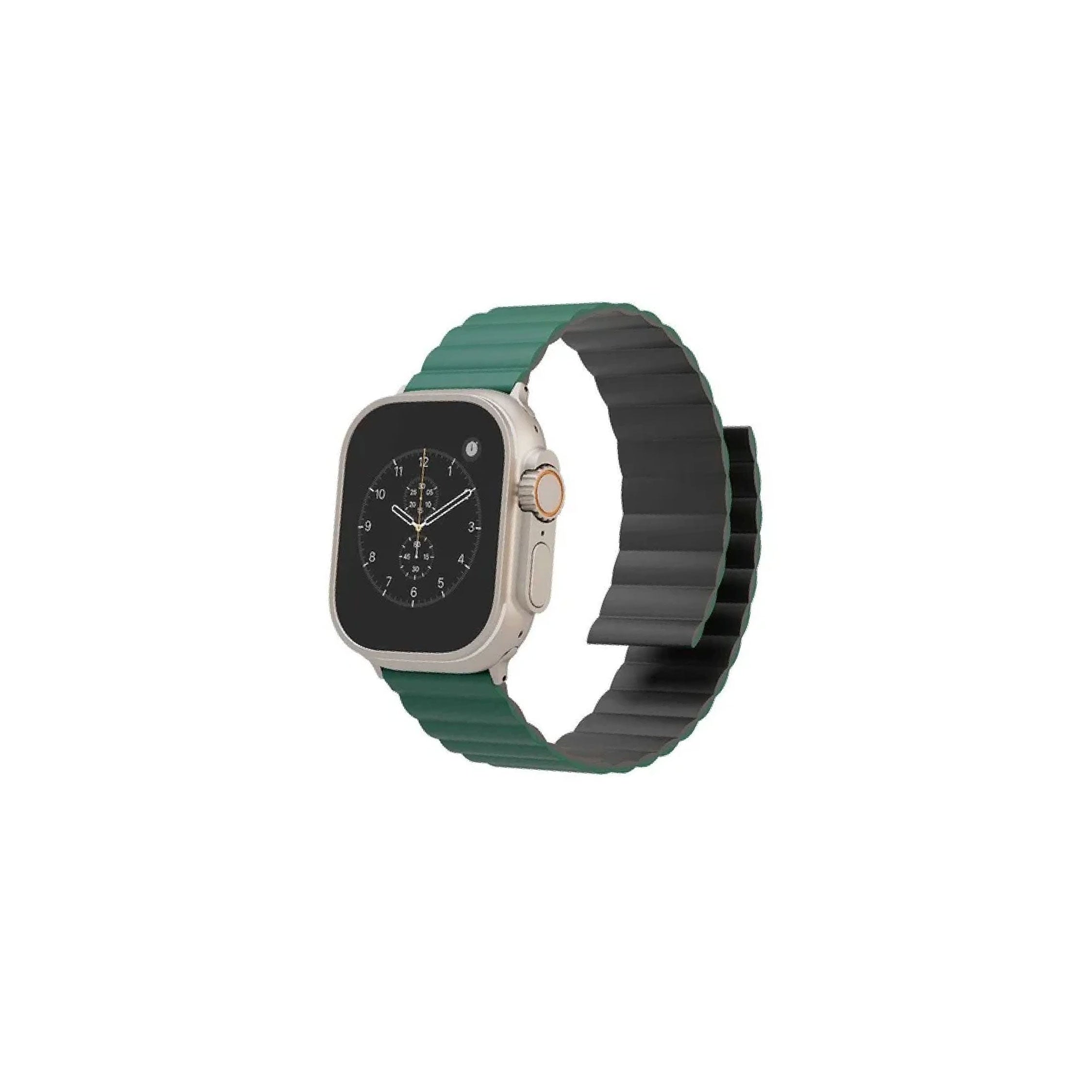 Levelo Cosmo Magnet Silicone Watch Band 45-49 Green