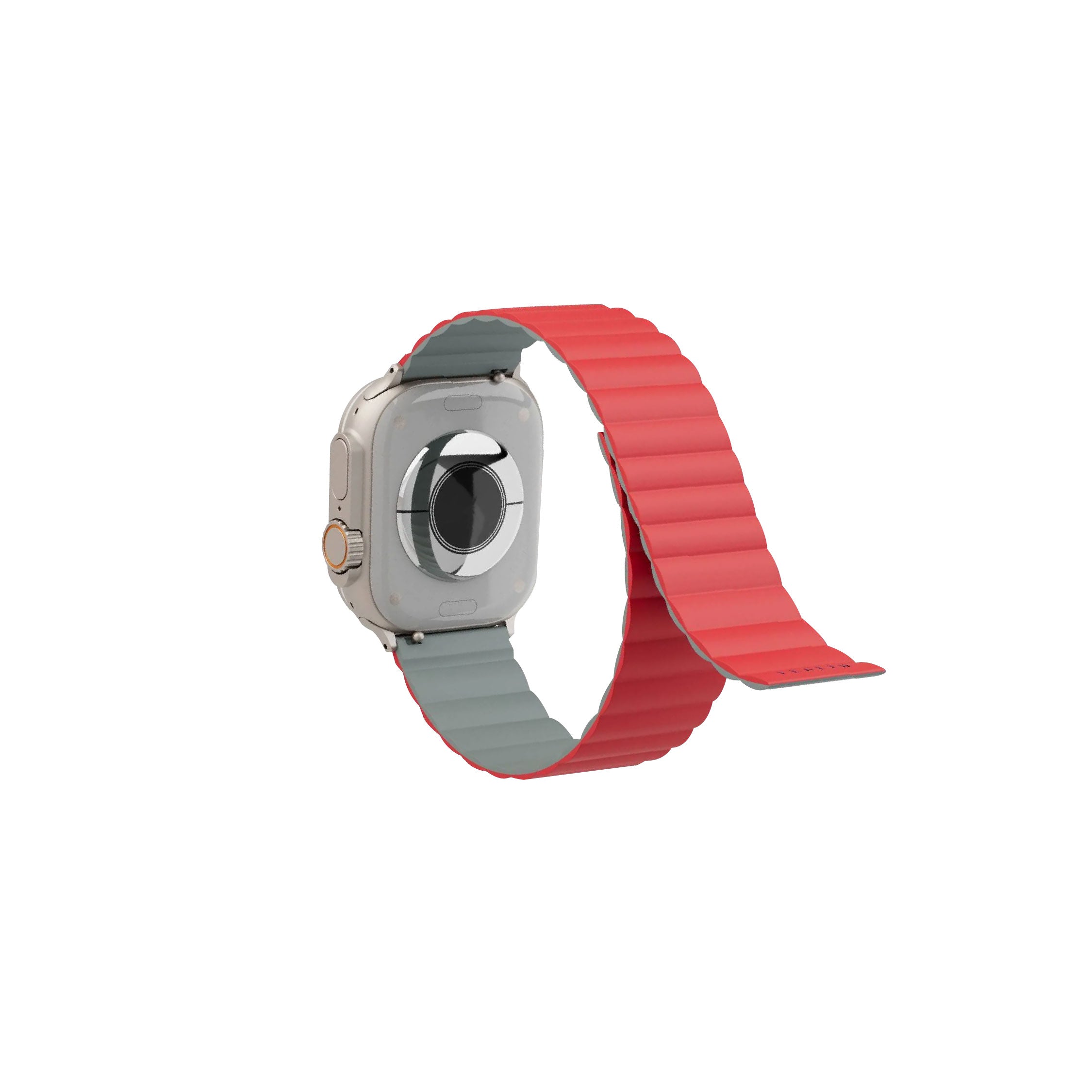 Levelo Cosmo Magnet Silicone Watch Band 45-49 Red