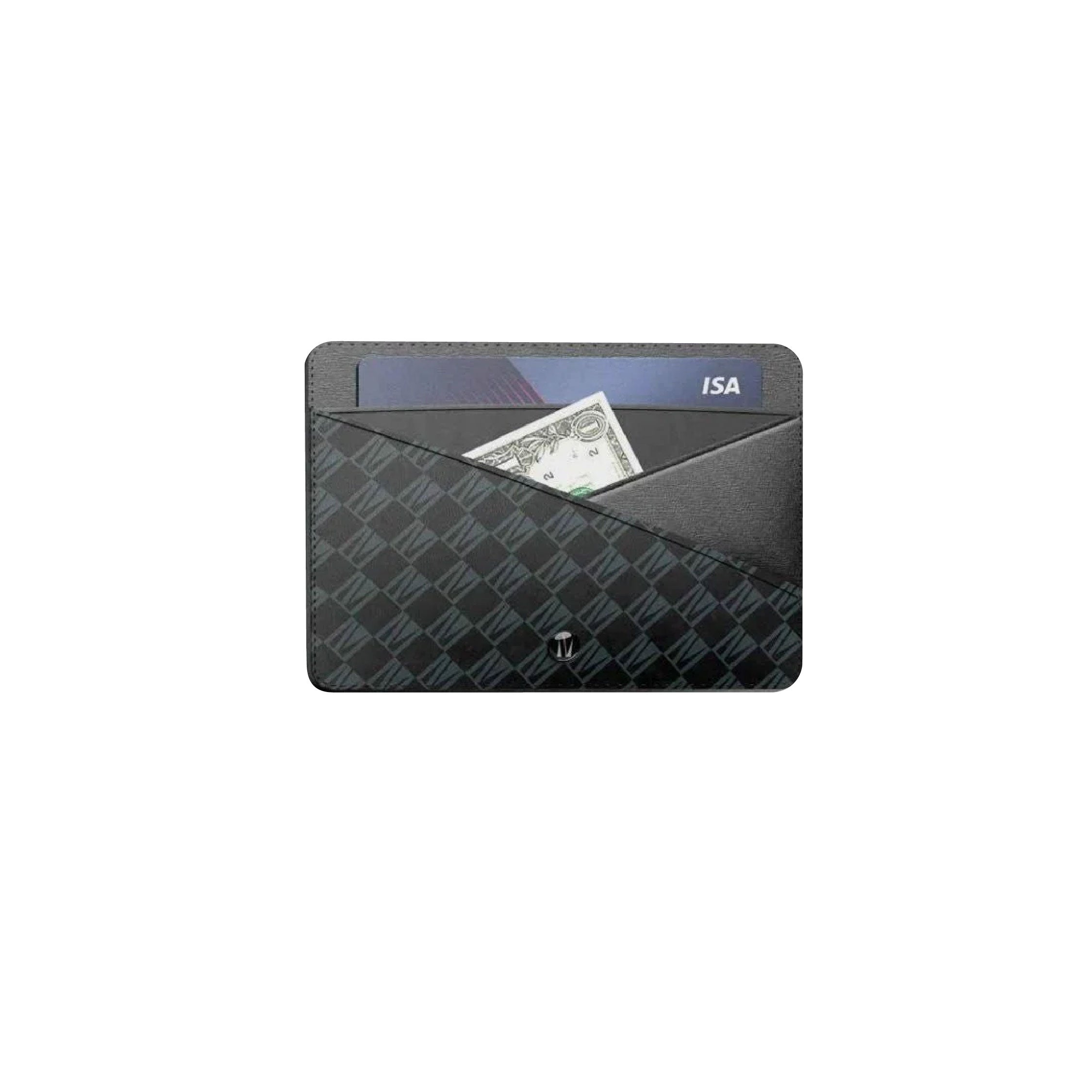 Levelo Tuxedo Genuine Leather Card Holder - Black