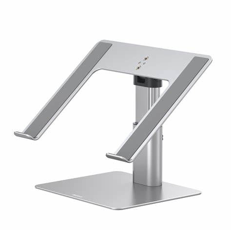 Baseus Metal Adjustable Laptop Stand Compatible With 11 To 17.3 Inches Silver