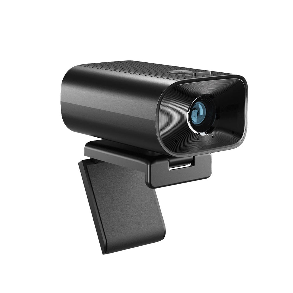 Powerology 1080p Web Cam with 5x Digital Zoom in-built Mic and Speaker- Black