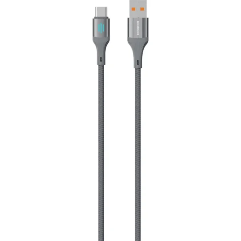 Porodo USB-A To USB-C  Charging & Data Cable-Grey