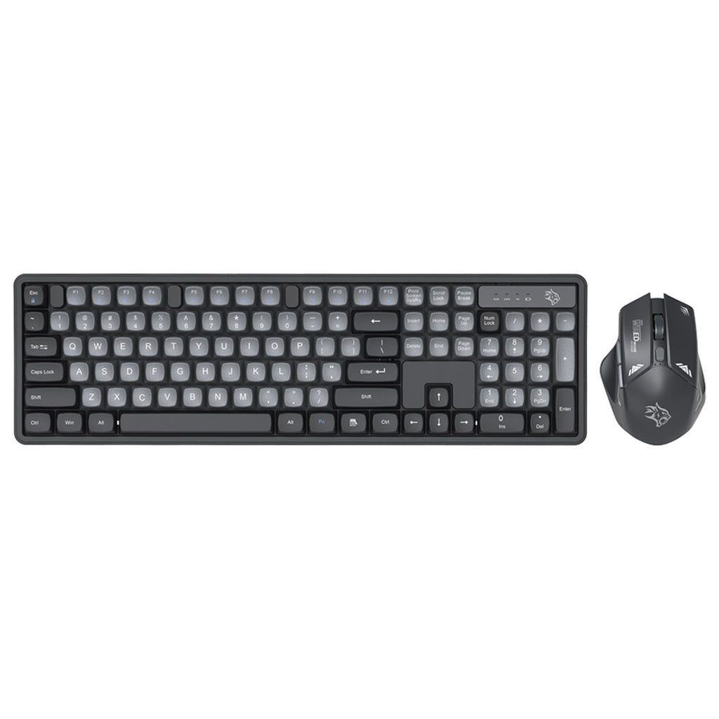 Porodo Gaming Wireless Keyboard Mouse Set 2.4GHz 1600 DPI