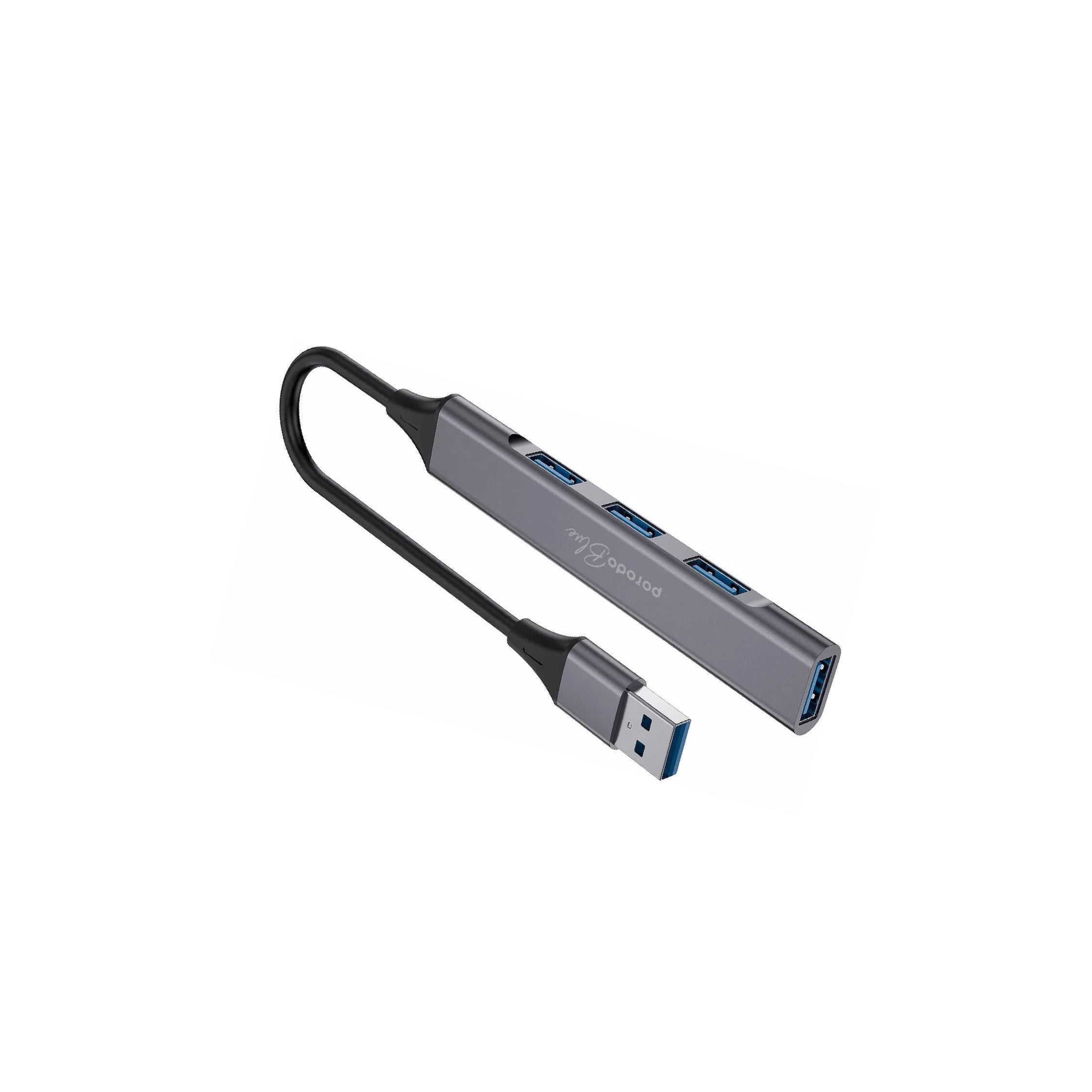 Porodo Blue 4 in1 USB-A Hub