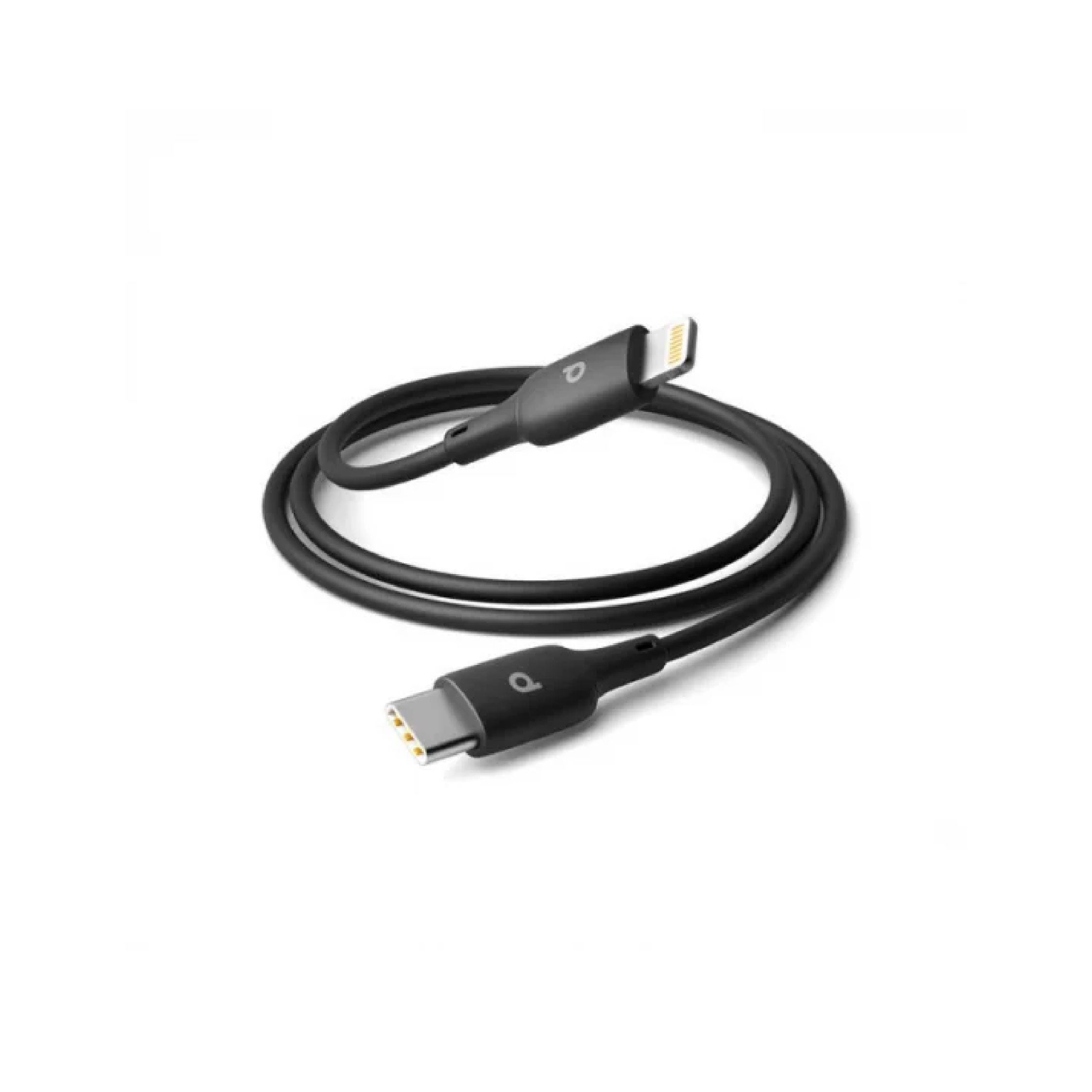 Porodo Blue PVC Type-C to Lightning Cable 1M 20W -black