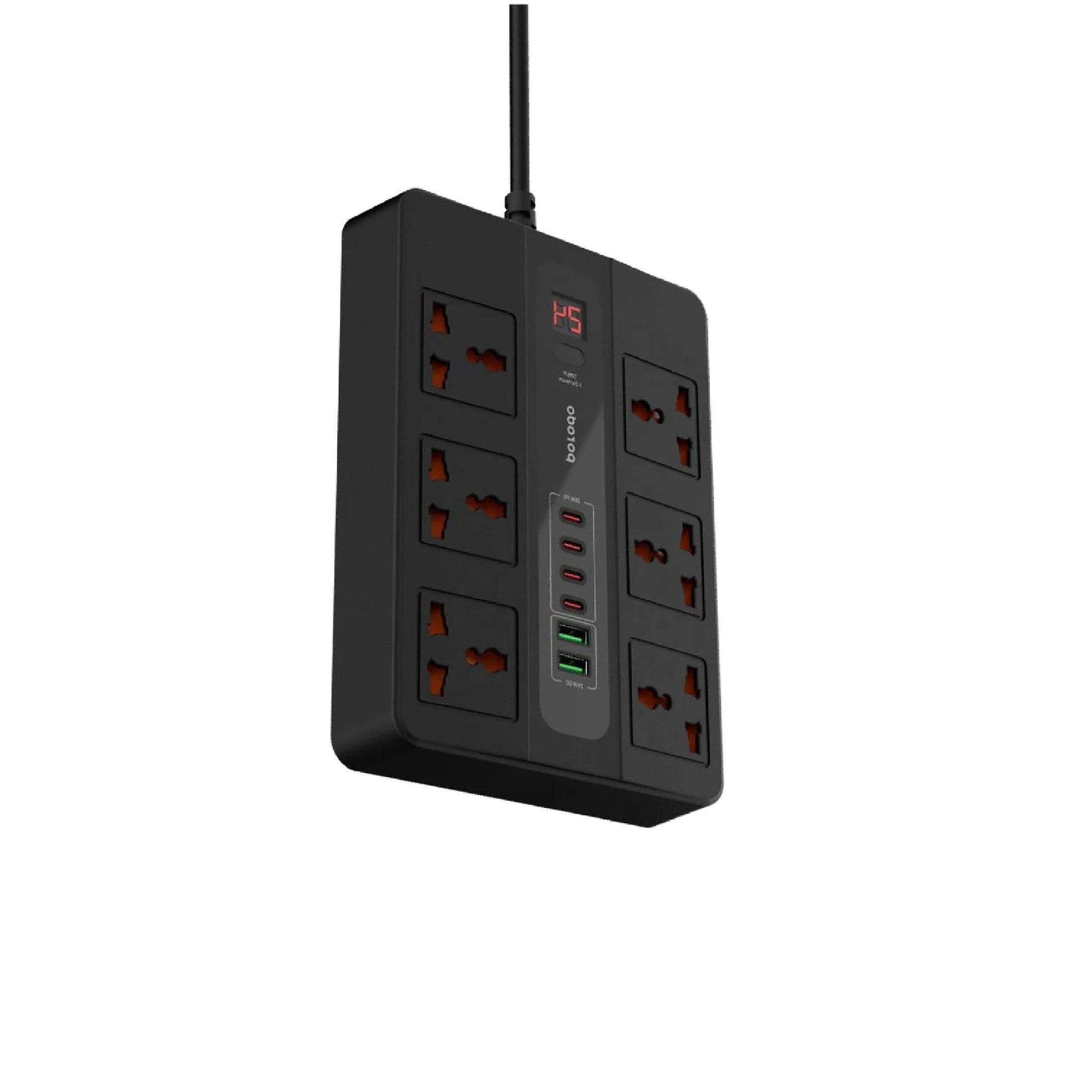 Porodo Extension Multi-Port Super Hub - Black