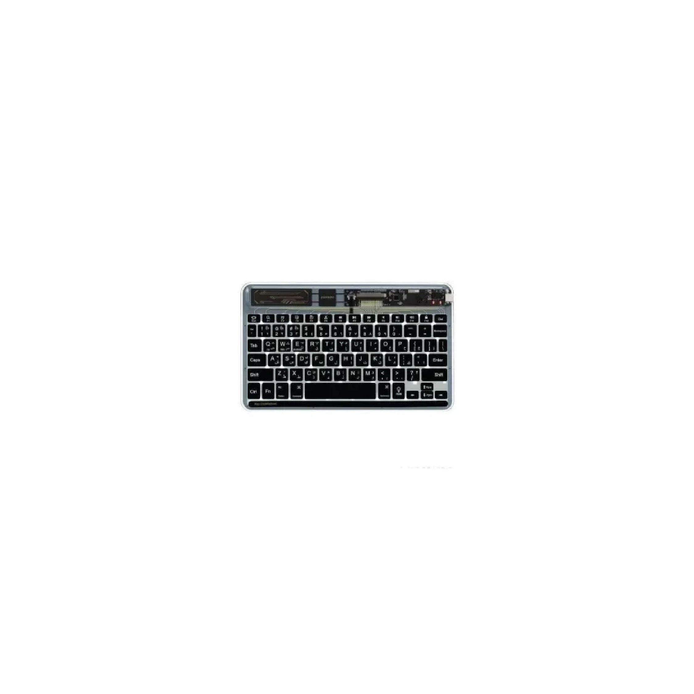 Porodo Magic Crystal Ultra-Slim Keyboard 500mAh - Black