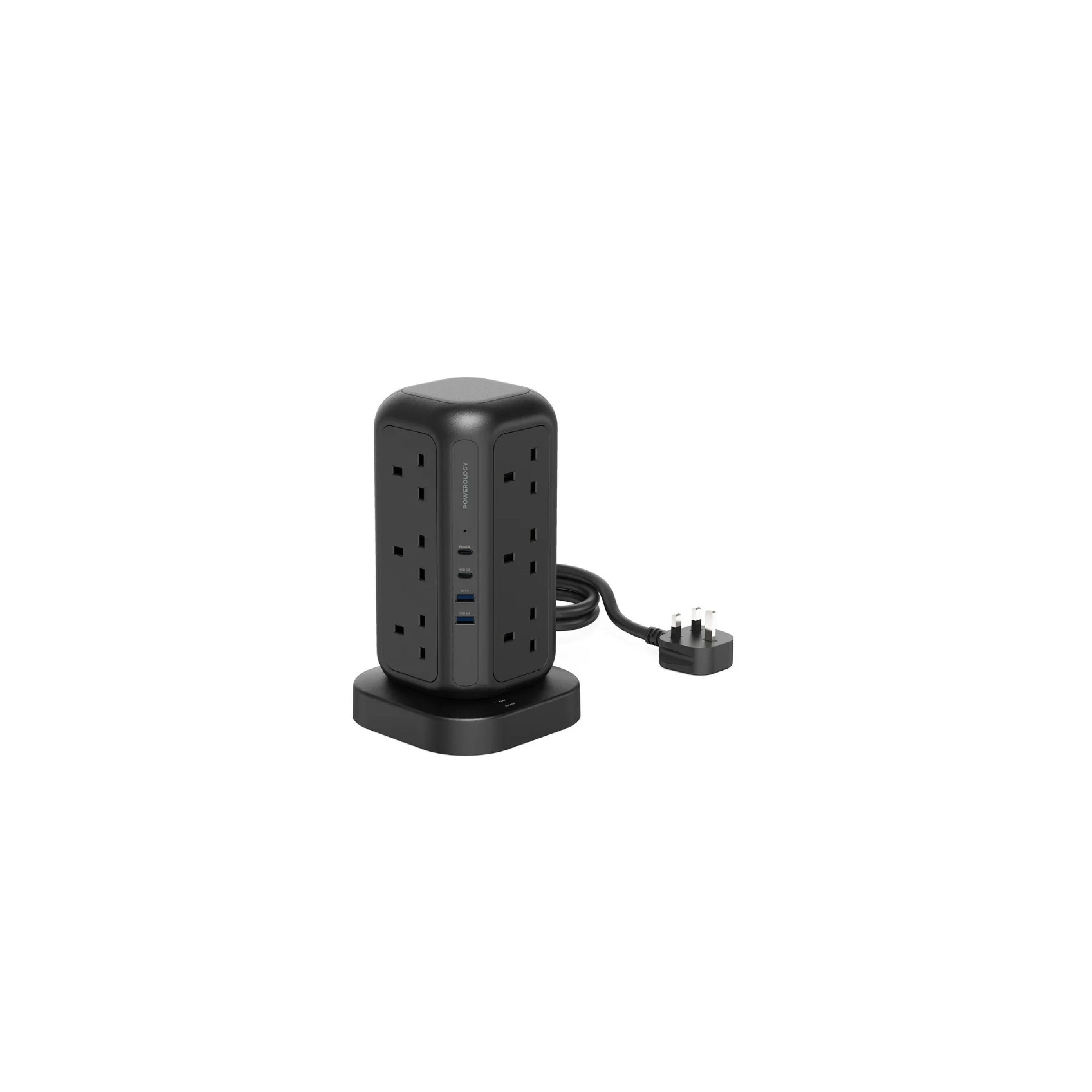 Powerology Multi Port Tower Hub 12 Socket PD45w - 3M