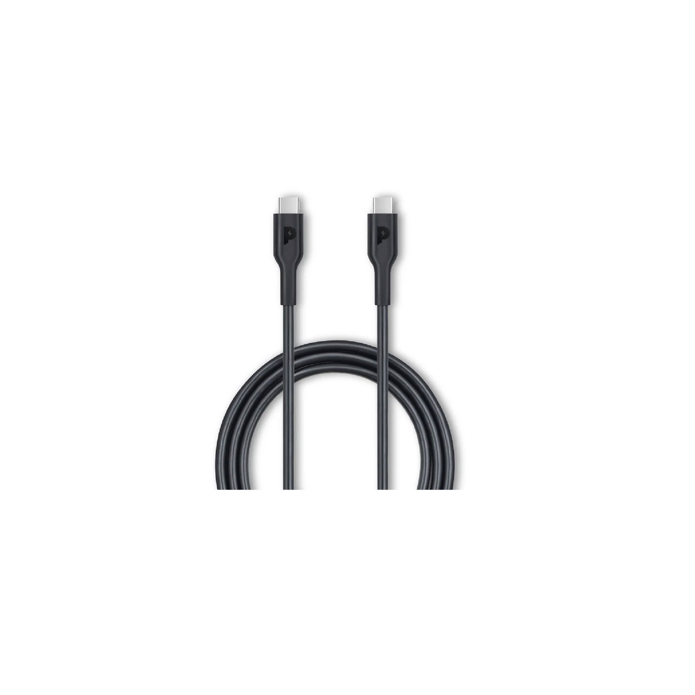 Powerology USB-C Connector Data & Fast Charge Cable -Black