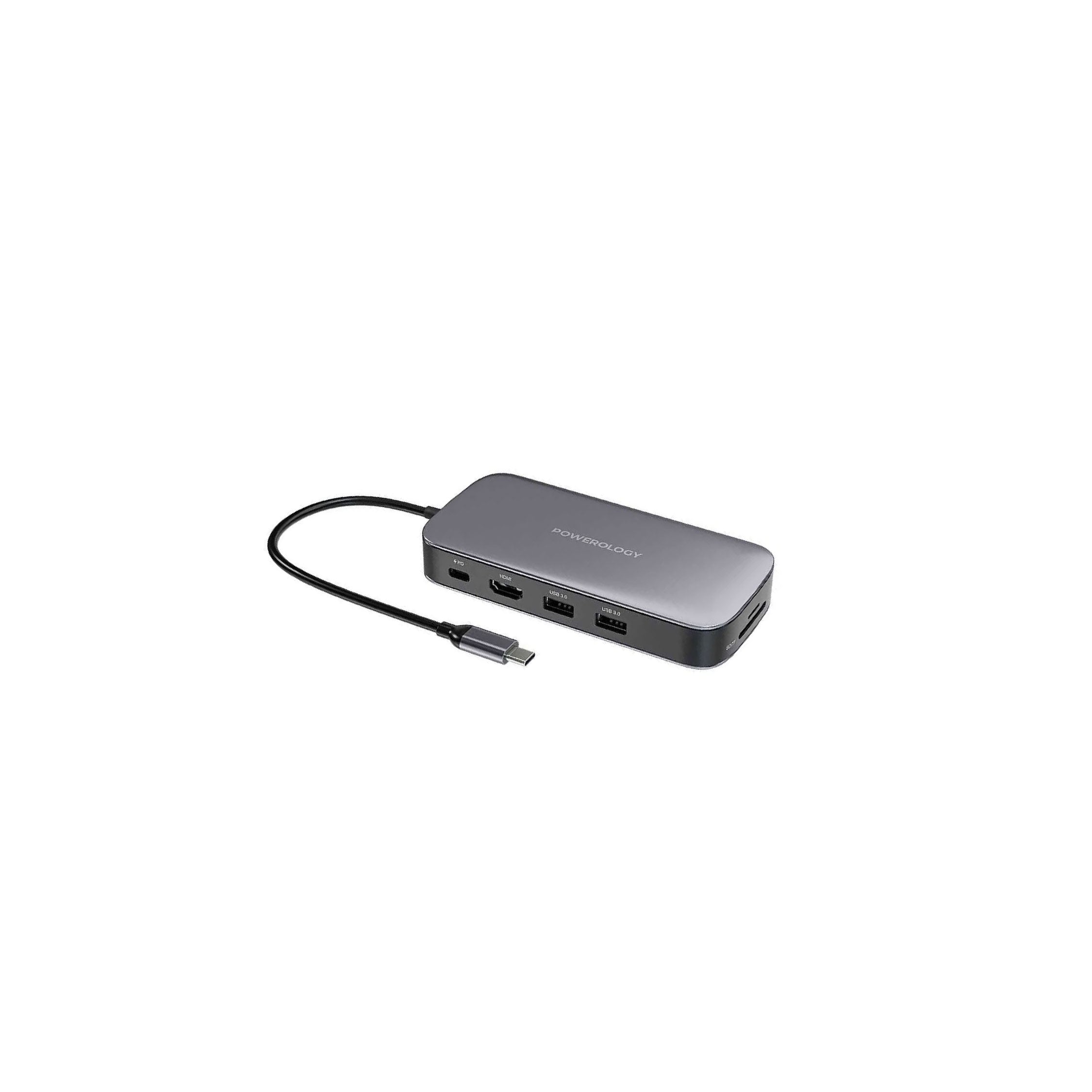 Powerology Usb-C Hub and SSD Drive 512GB PD 100w