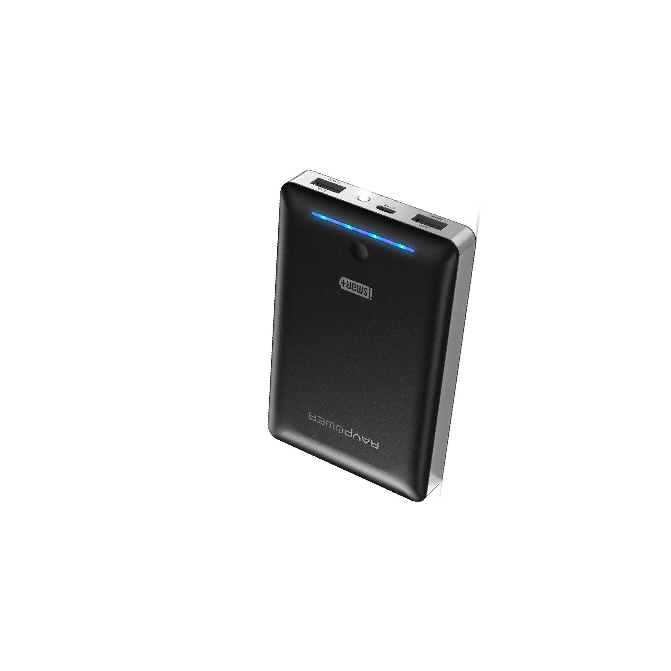 RAVPower 16750mAh Power Bank with Built-in Flashlight - Black