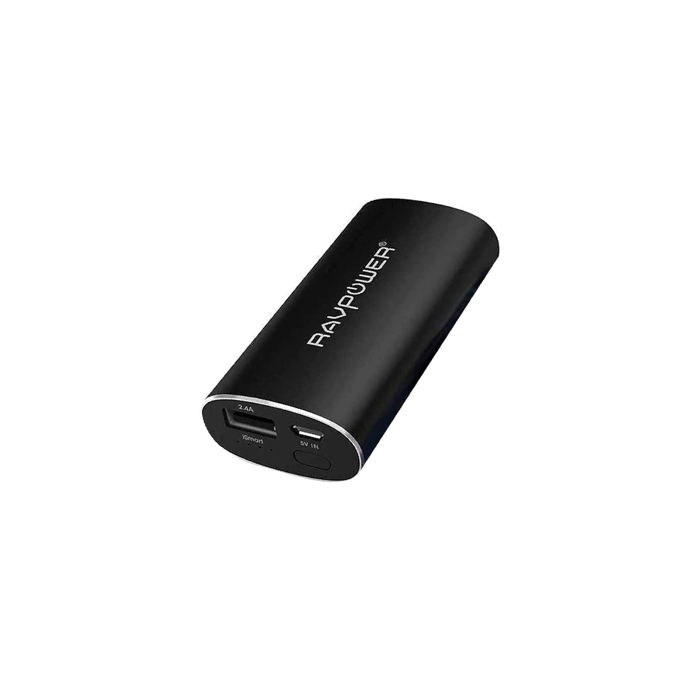 RAVPower 6700mAh Aluminum Power Bank - Black