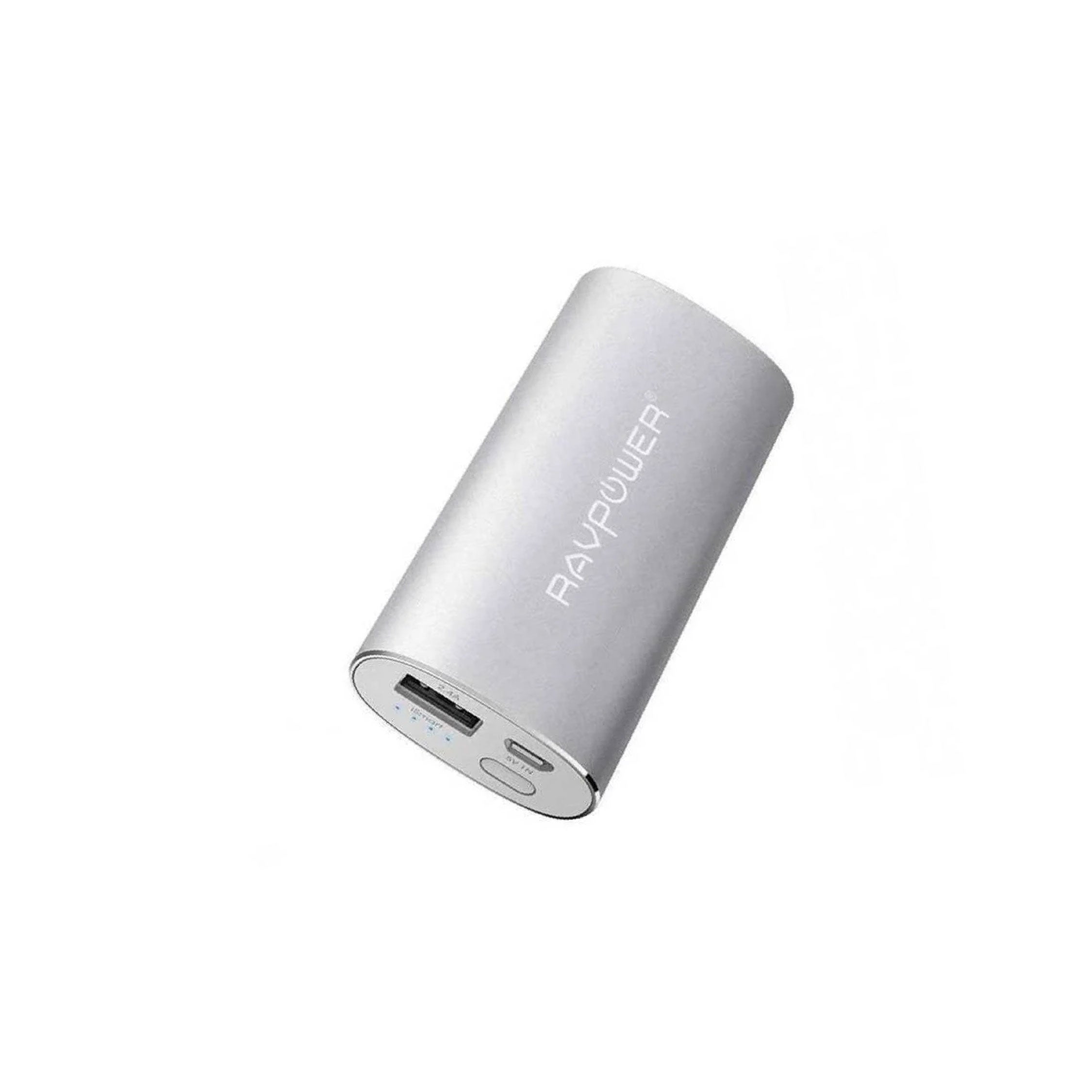 RAVPower 6700mAh Aluminum Power Bank - Silver ( Online Packaging )