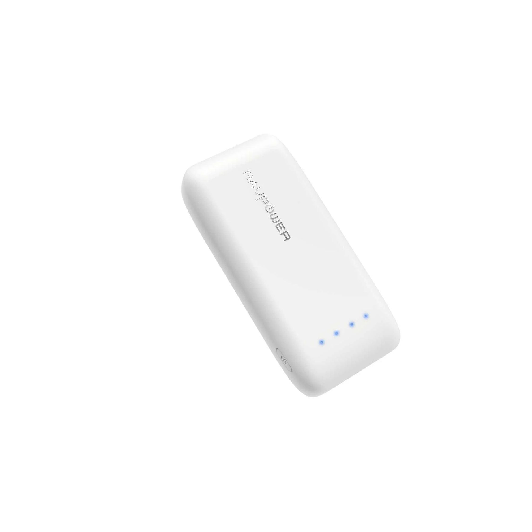 RAVPower 6700mAh Power Bank with iSmart 2.0 Technology - White