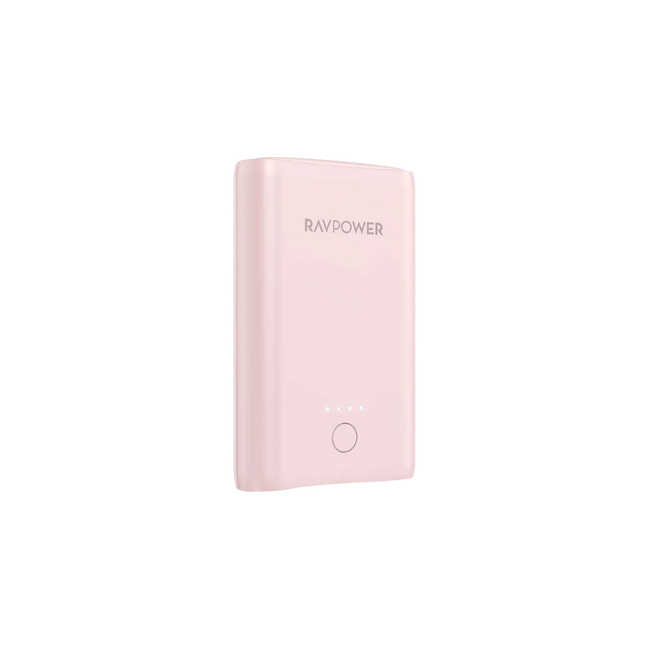 RAVPower Power Bank 10050mAh Power Up 2 Devices, Portable With iSmart - Pink