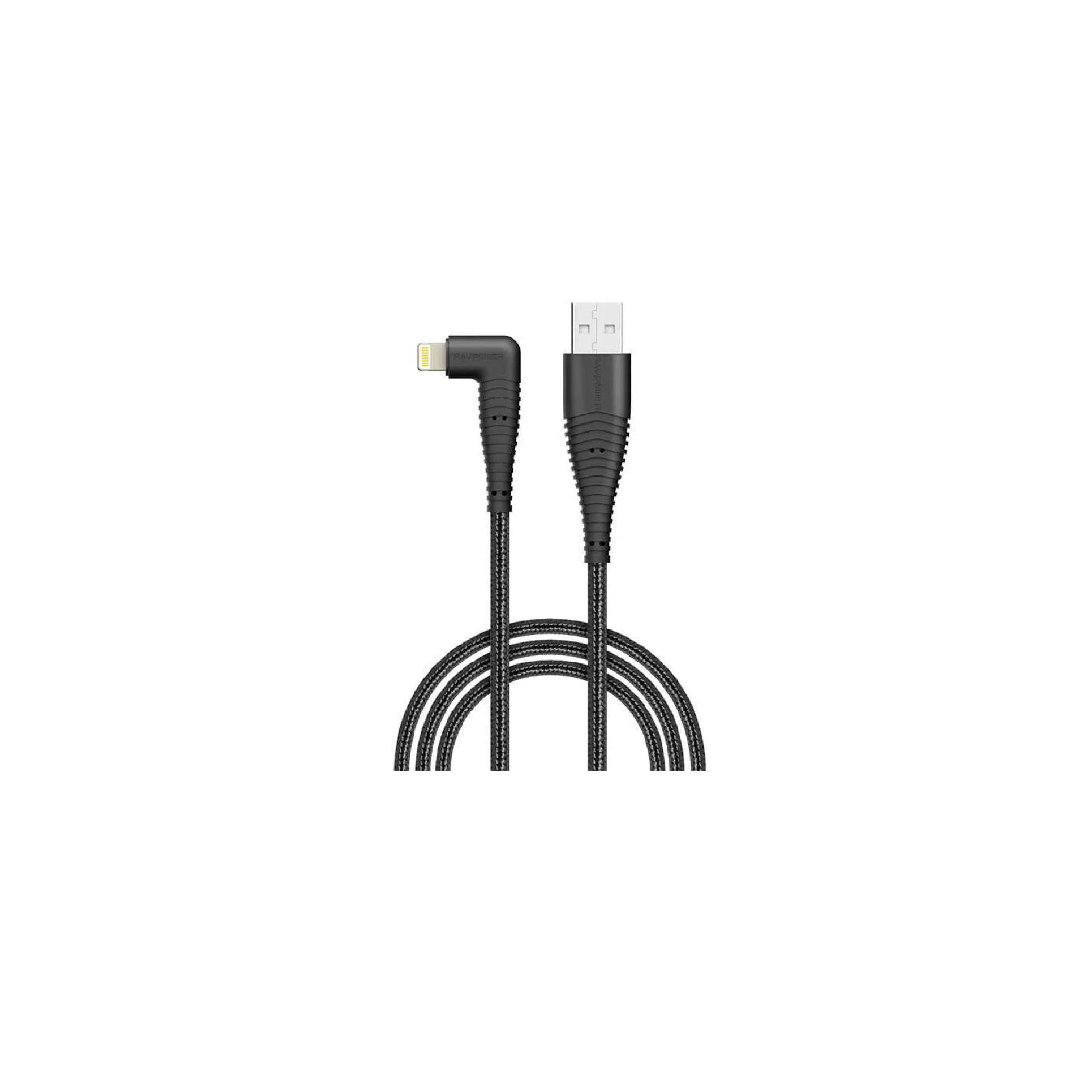 Ravpower braided lightning cable 3ft/0.9m - Black