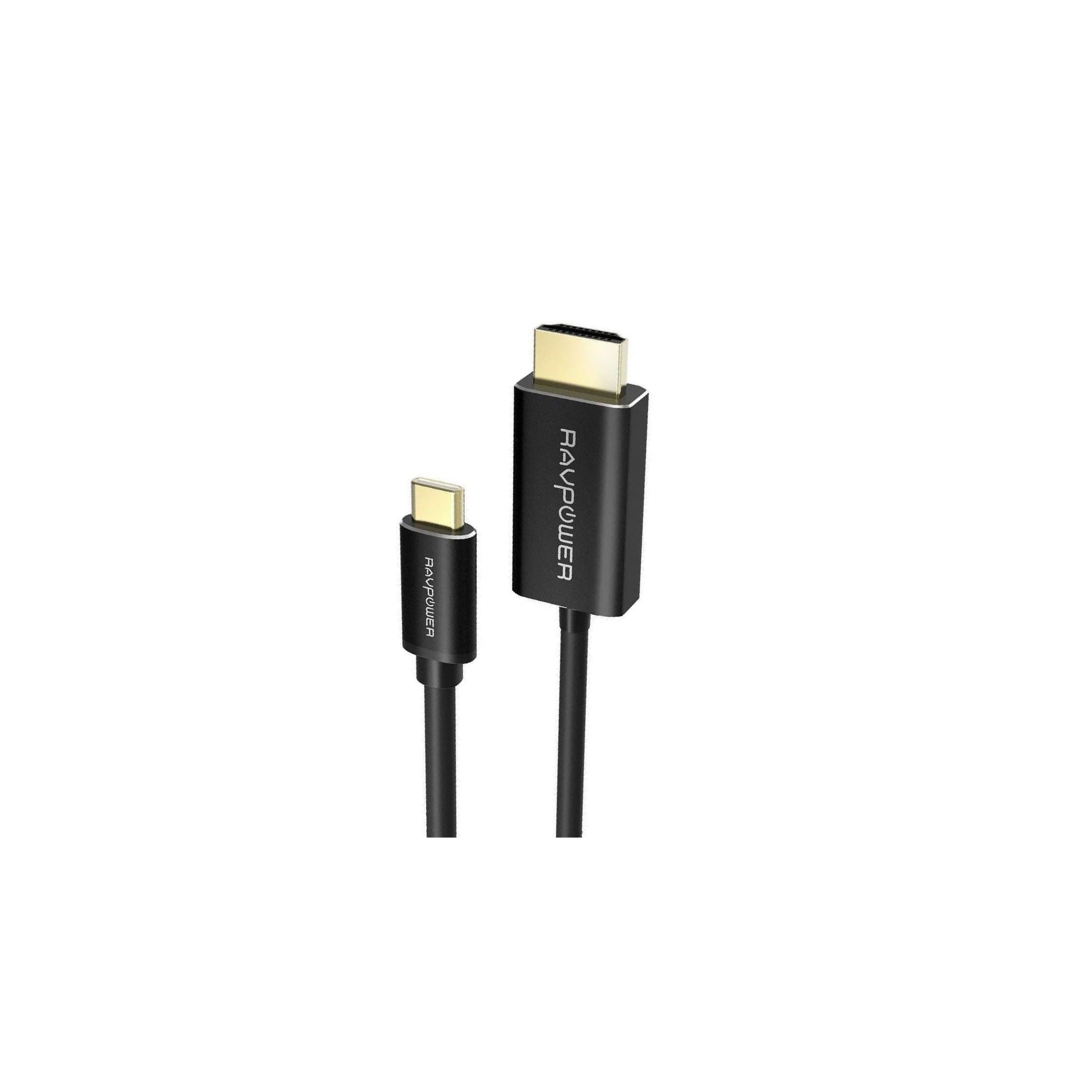 Ravpower usb-C to HDMI cable 2m - Black