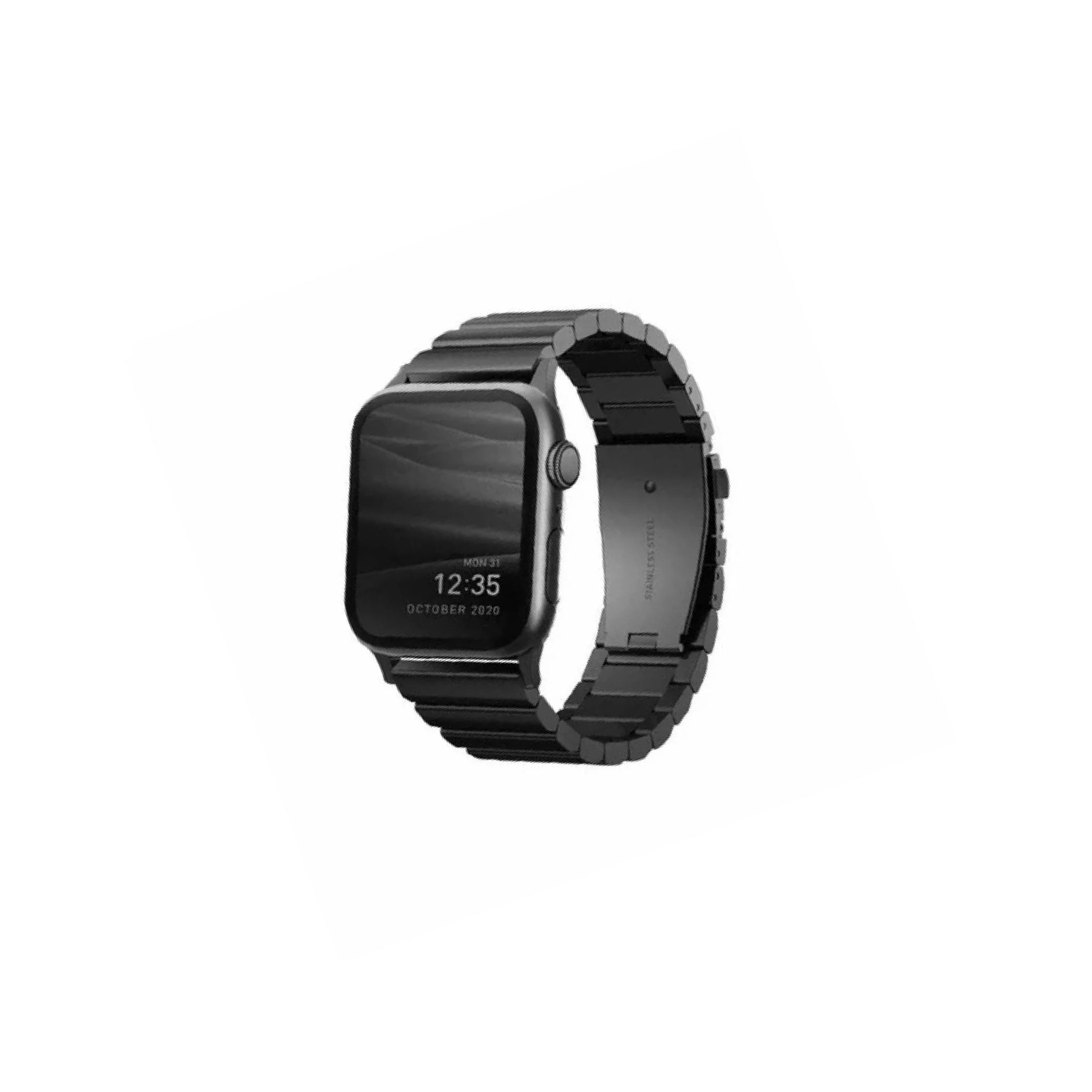 Uniq Strova Apple Watch Steel Link Band 44/42Mm - Midnight (Black)