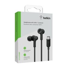 Belkin USB-C In-Ear Headphones - Black