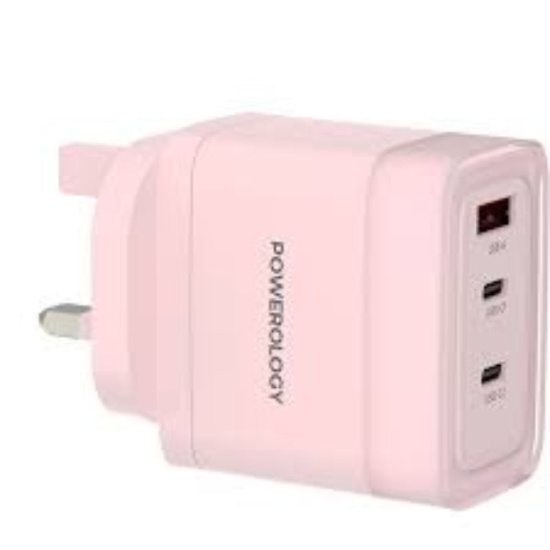 Powerology Lunex Series Fast Charging Adapter - Pink