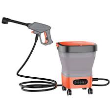 Porodo Portable Car Washer With Foldable 15L Water Tank 26W - Orange