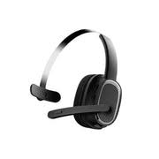 Porodo mono headphone with microphone - black