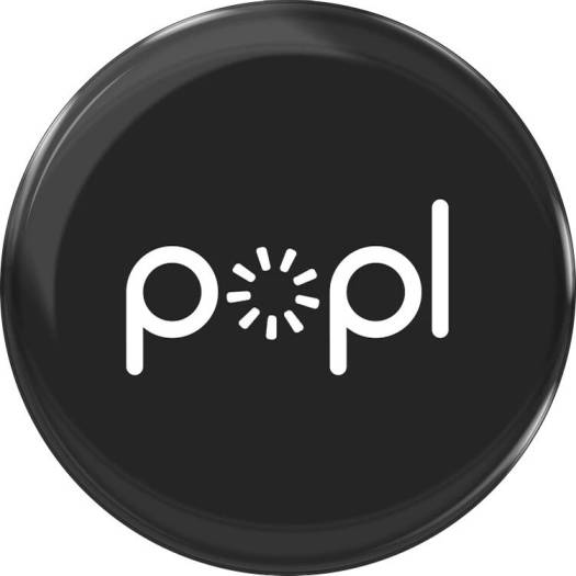 popl - sharing device (black with silver)
