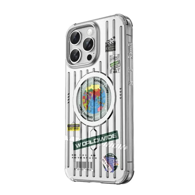 Green Lion Globe Magsafe iP16Pro - Silver