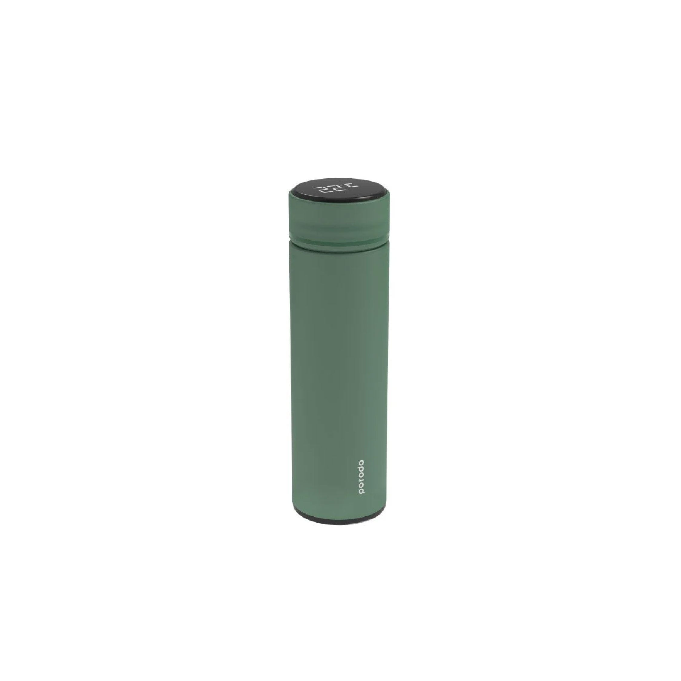 Porodo Smart Water Bottle with Temperature Indicator 500 ml -Green