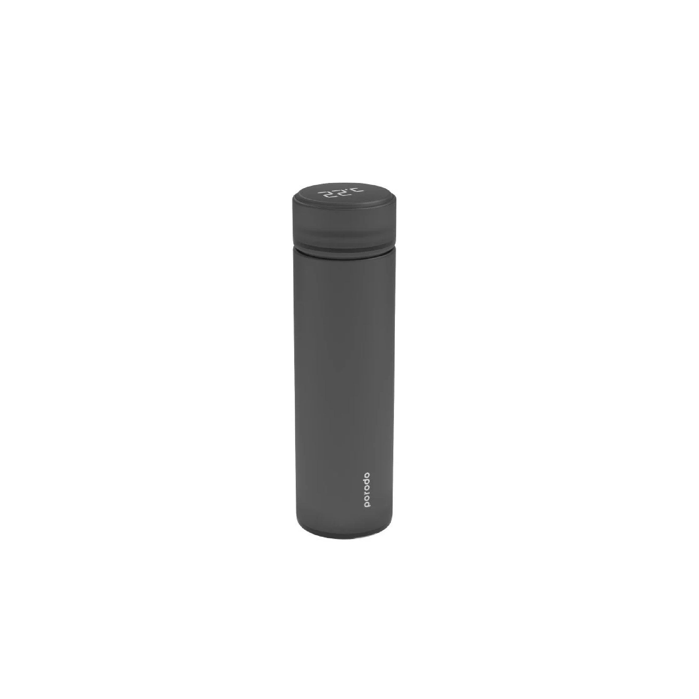 Porodo Smart Water Bottle with Temperature Indicator 500 ml - Black