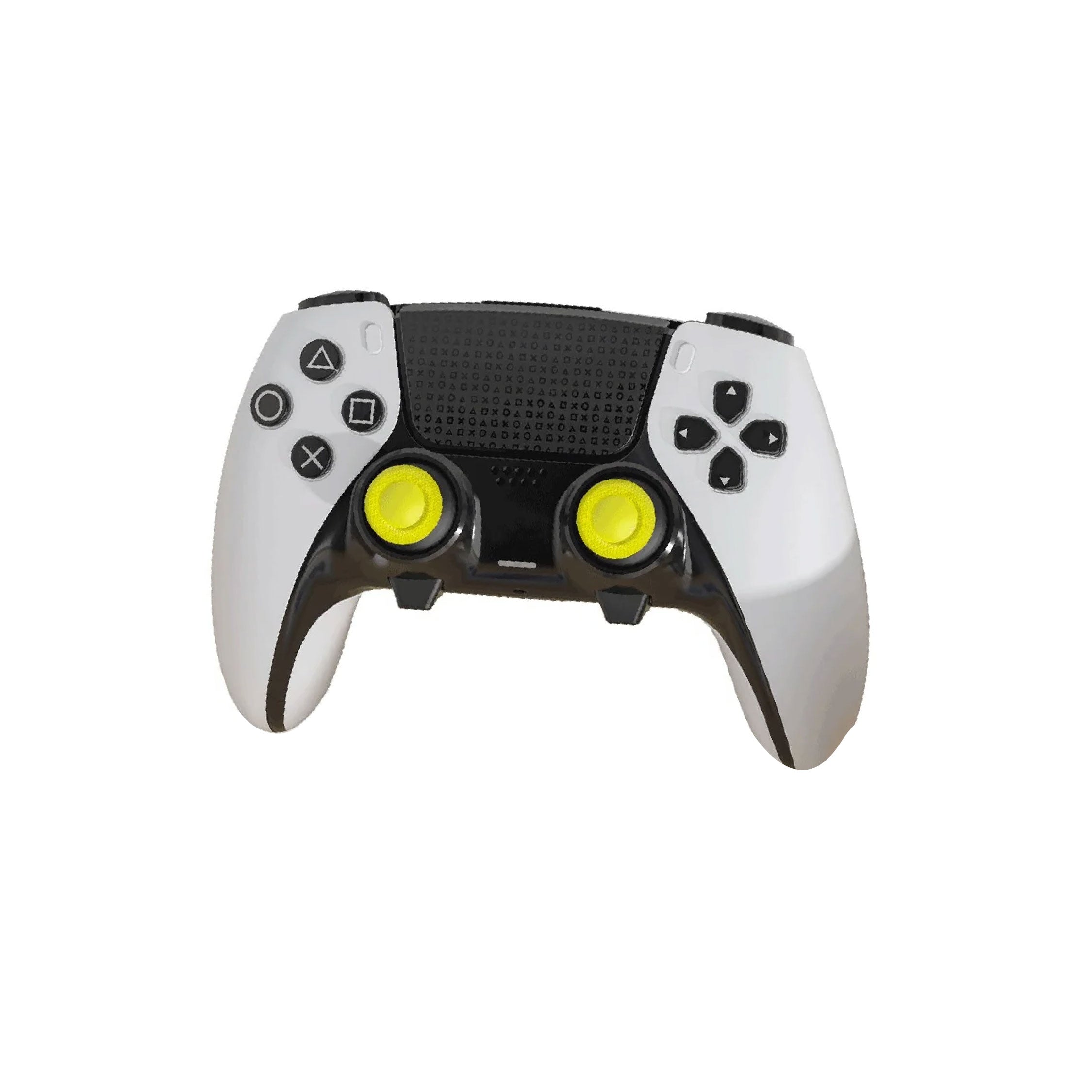 porodo gaming 8 in 1 thumb sticks & back sticks for edge controller - yellow