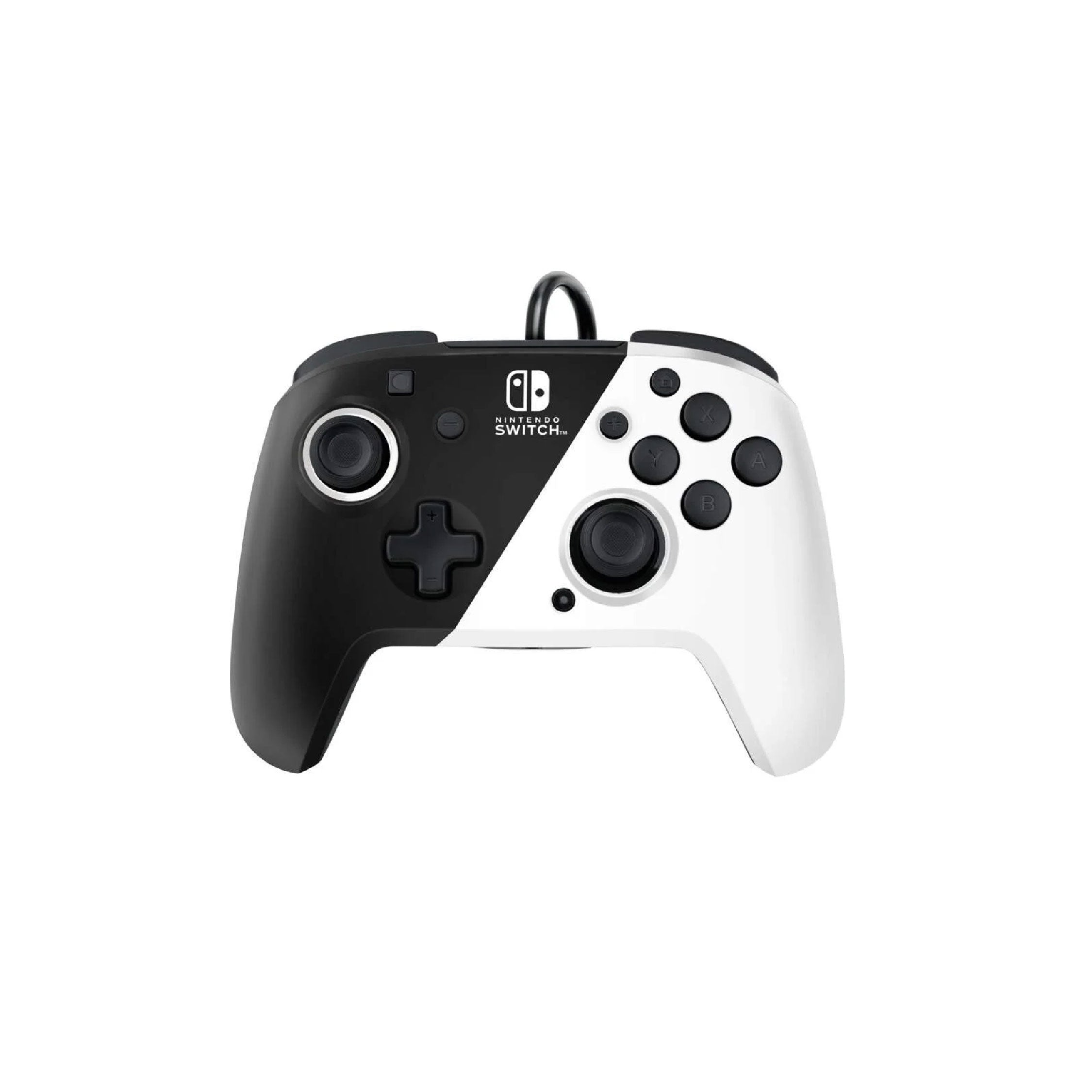 Nintendo Switch Faceoff Delux+ Audio Wired Controller - Black and White