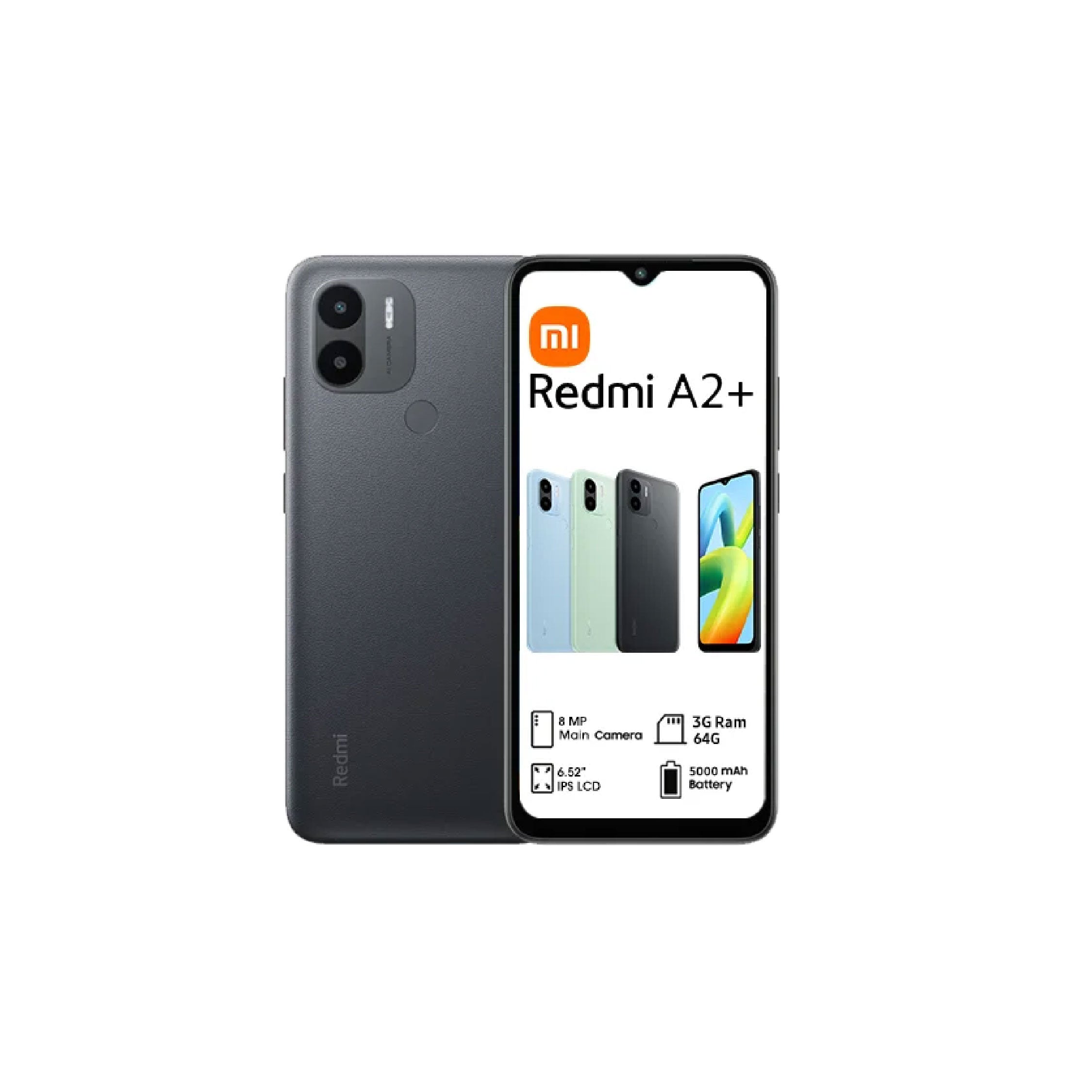 Xiaomi Redmi A2 Plus 64GB Black 4G Smartphone