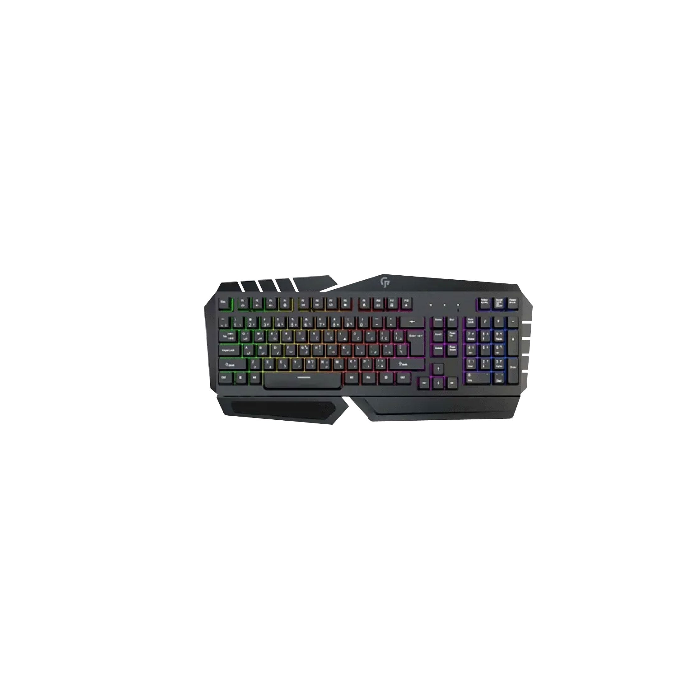 Porodo gaming metal frame keyboard (English / Arabic)