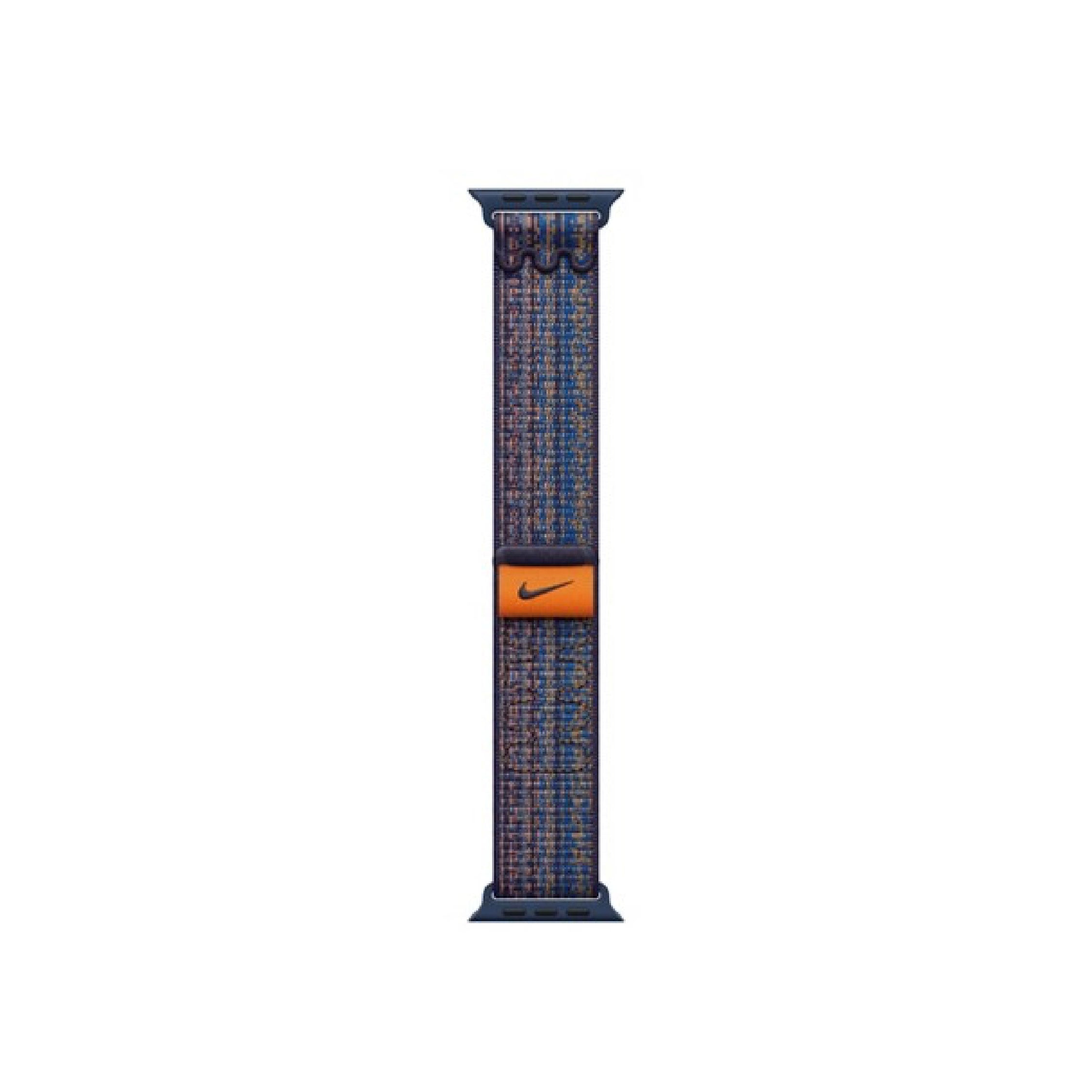 Apple Watch Strap Game Royal Orange-Nike Sport Loop 45mm